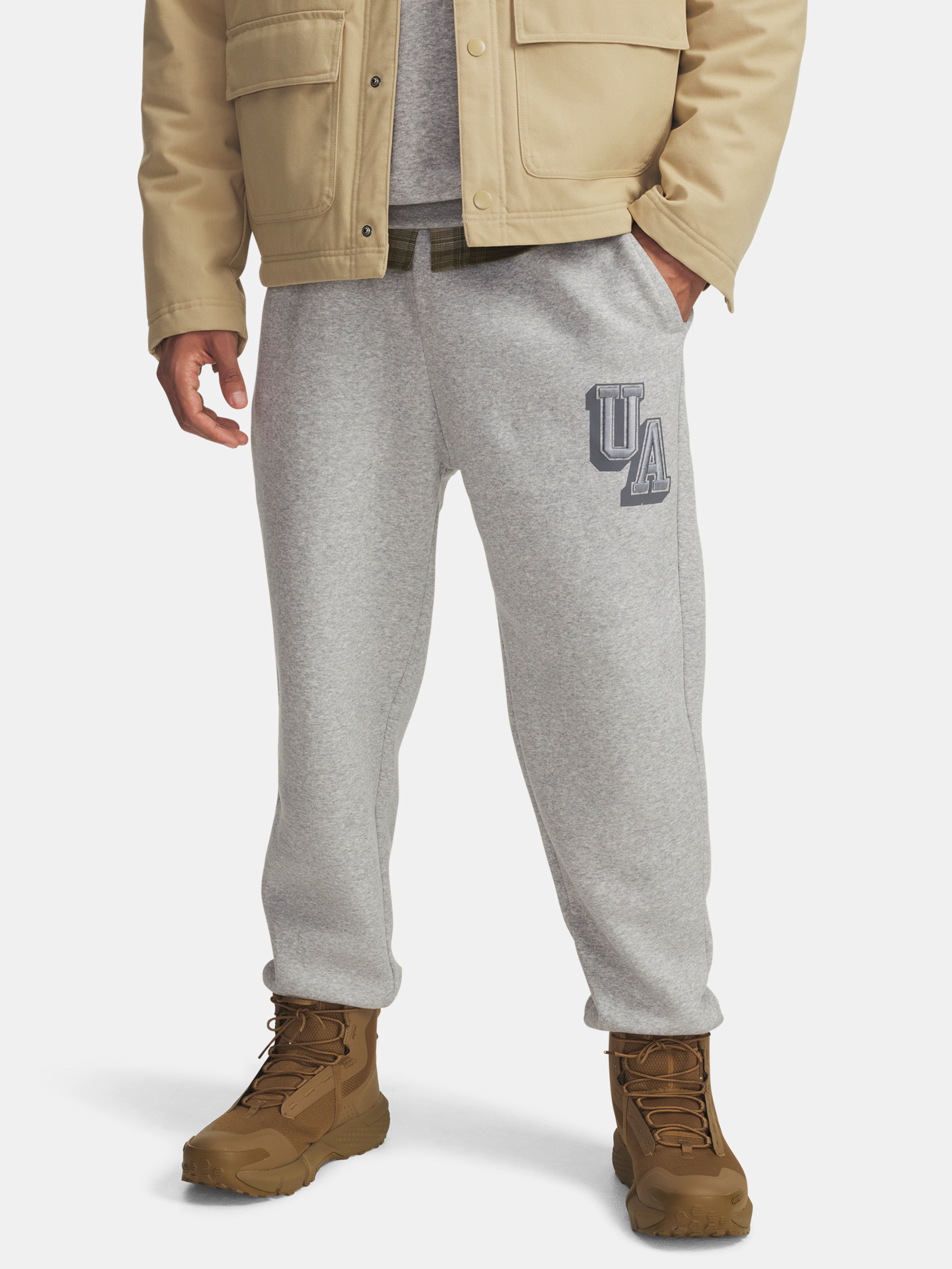 Férfi melegítők Under Armour UA Icon Flc Graphic Jgr-GRY
