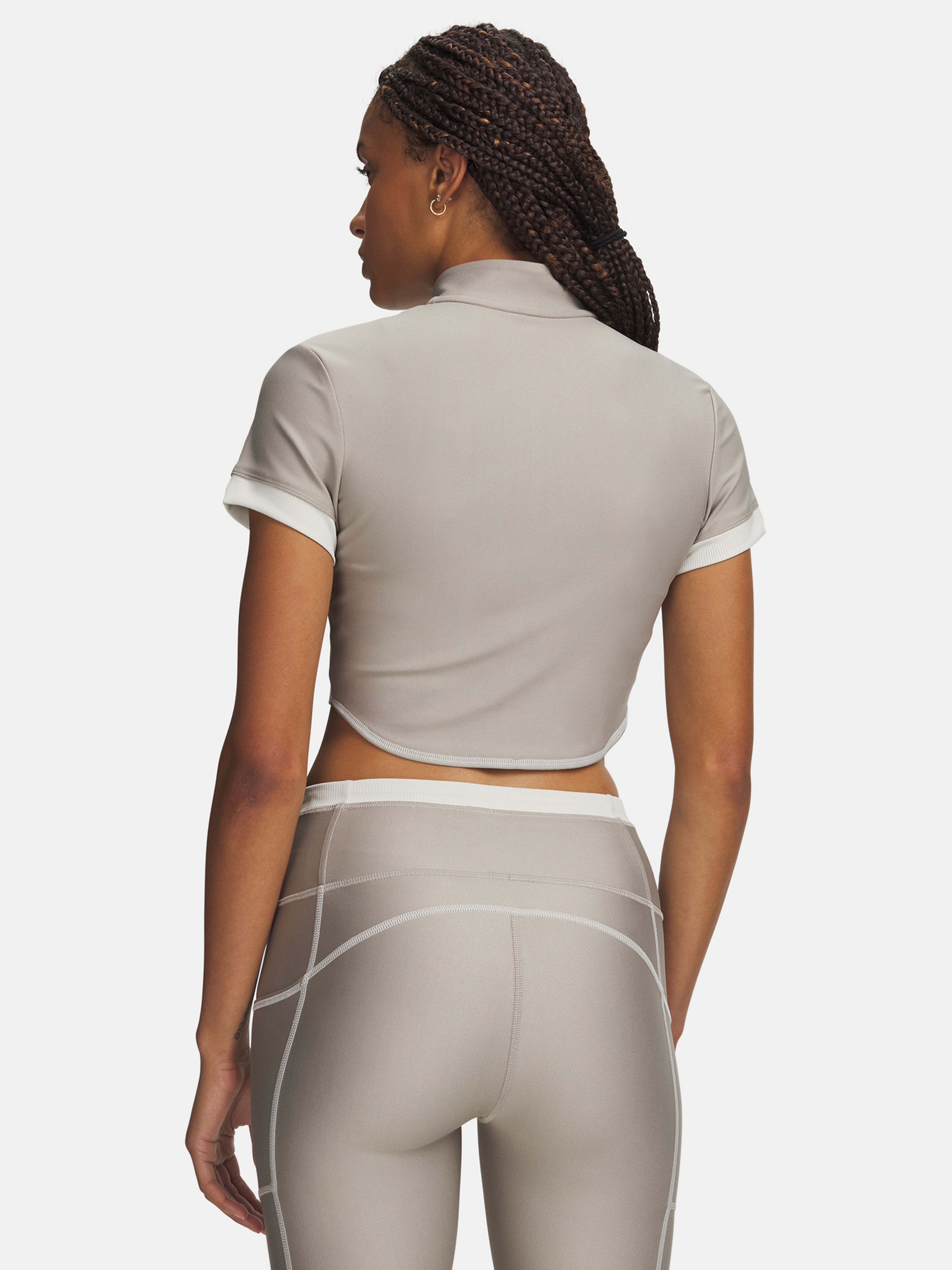 Ženska majica Under Armour UA HeatGear Novelty SS FZ - 002