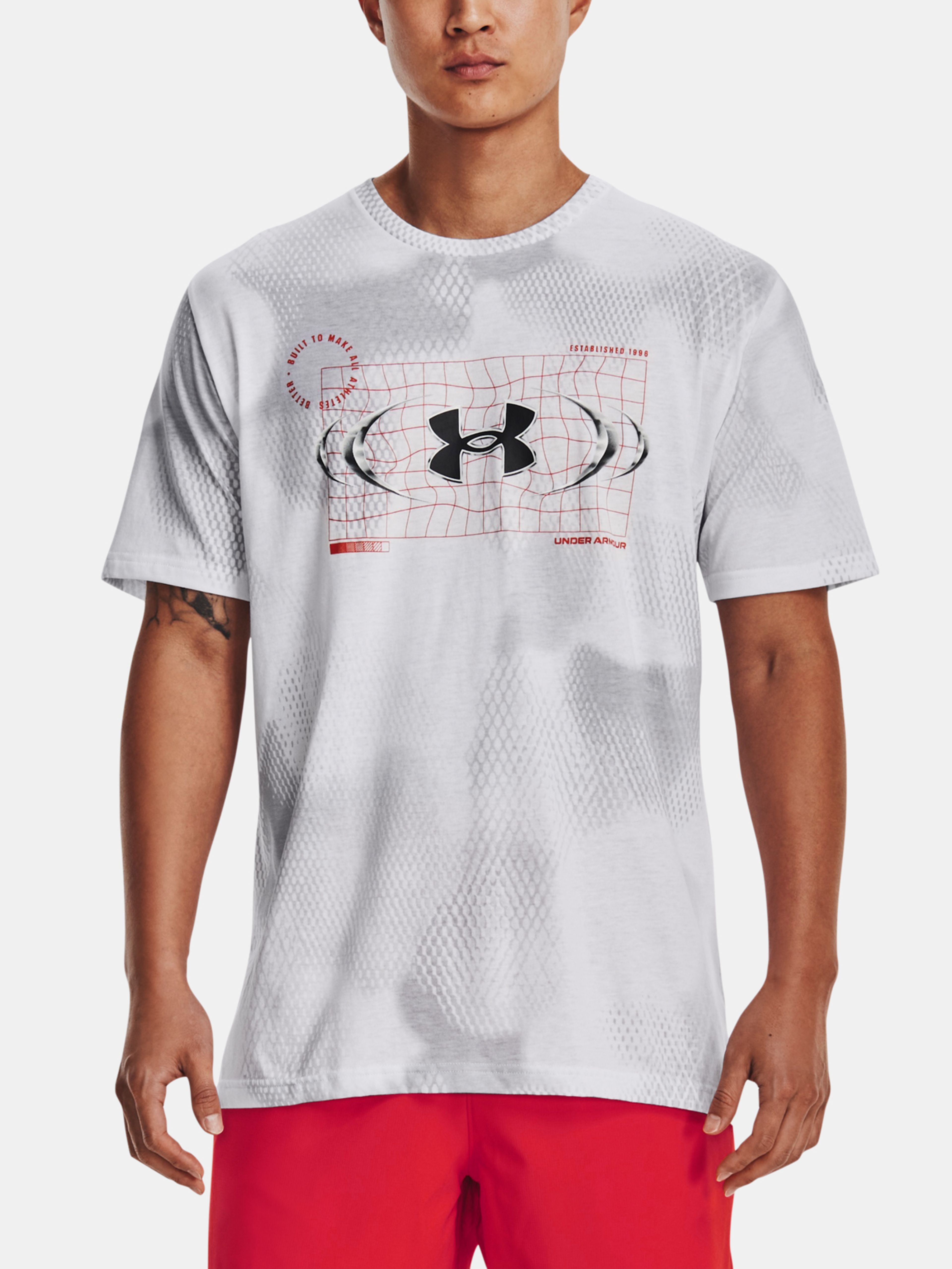 Férfi póló Under Armour UA FBTL AOP METAL LOGO SS
