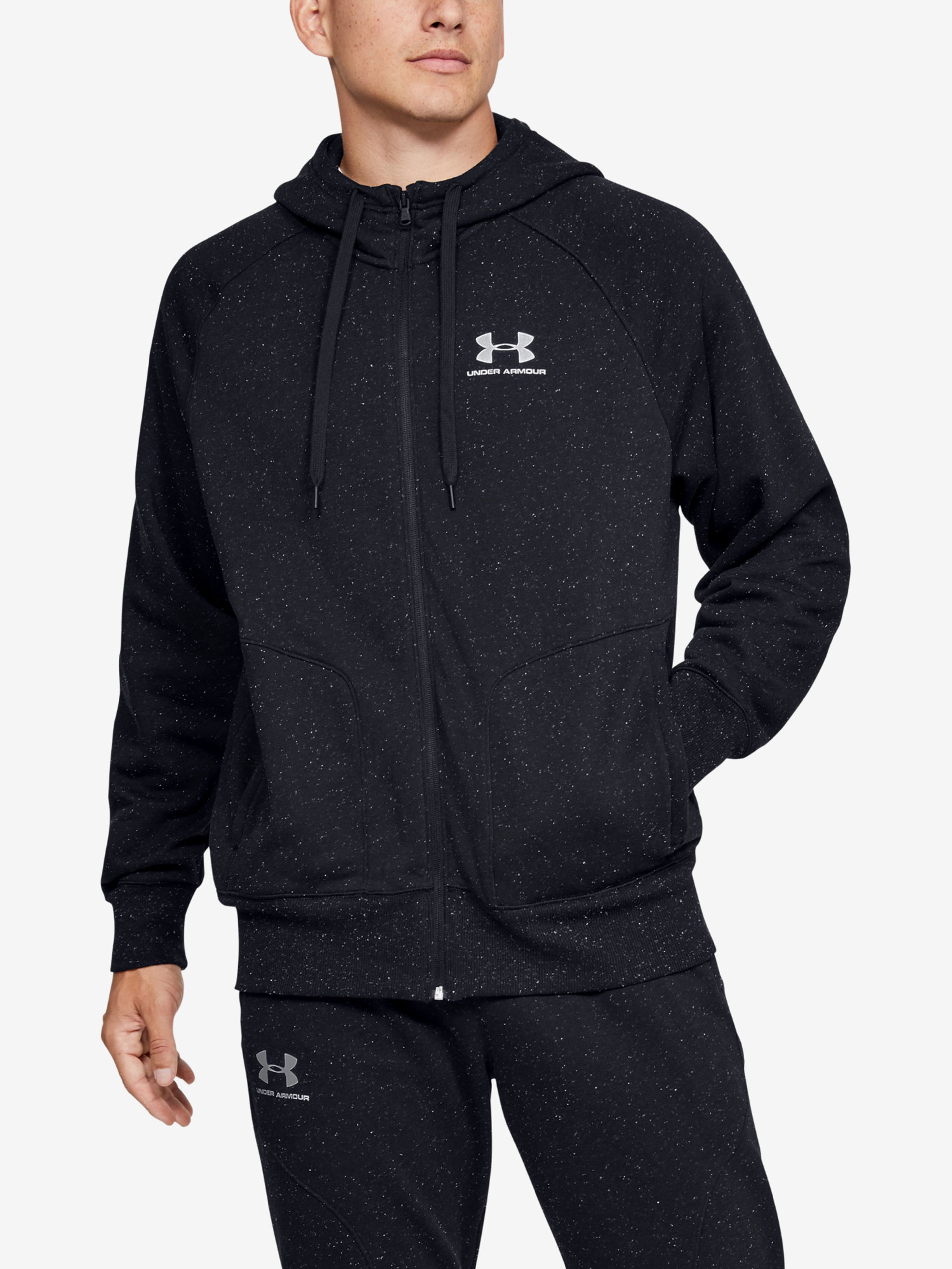 Meeste dressipluus Under Armour SPECKLED FLEECE FZ HOODIE