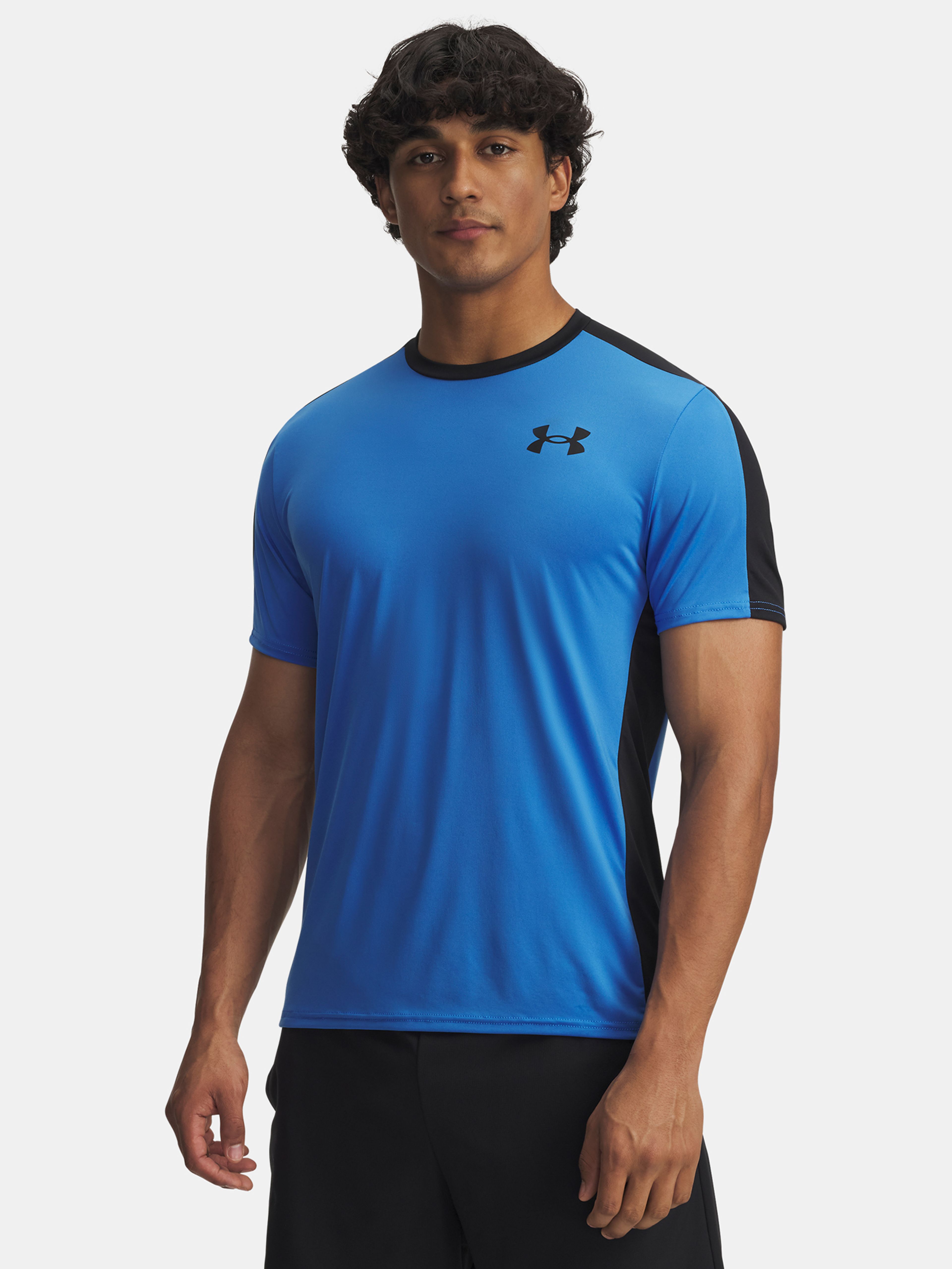 Pánske tričko Under Armour UA HG Wordmark SS-BLU