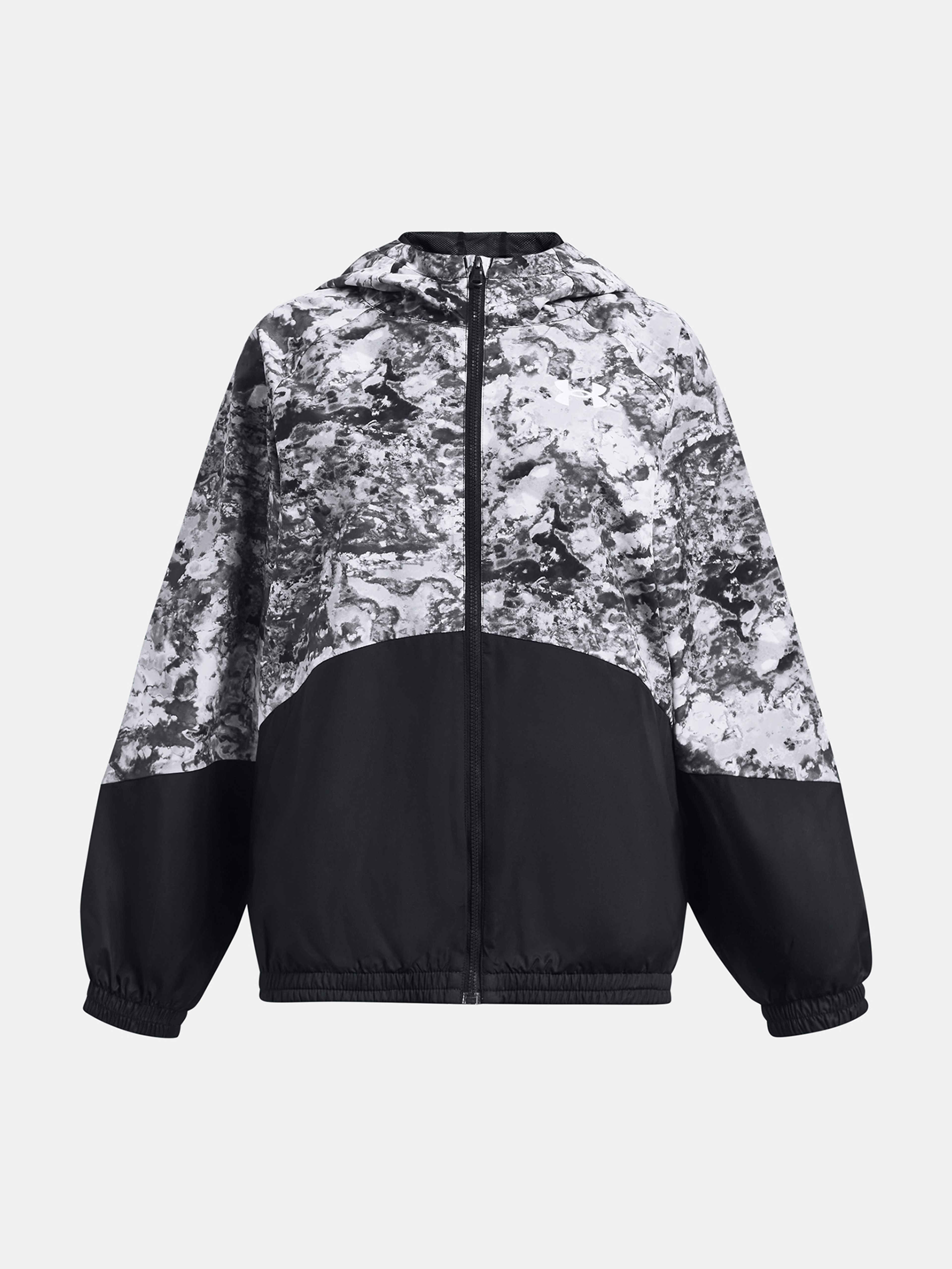 Dekliška jakna Under Armour Woven FZ Jacket-BLK