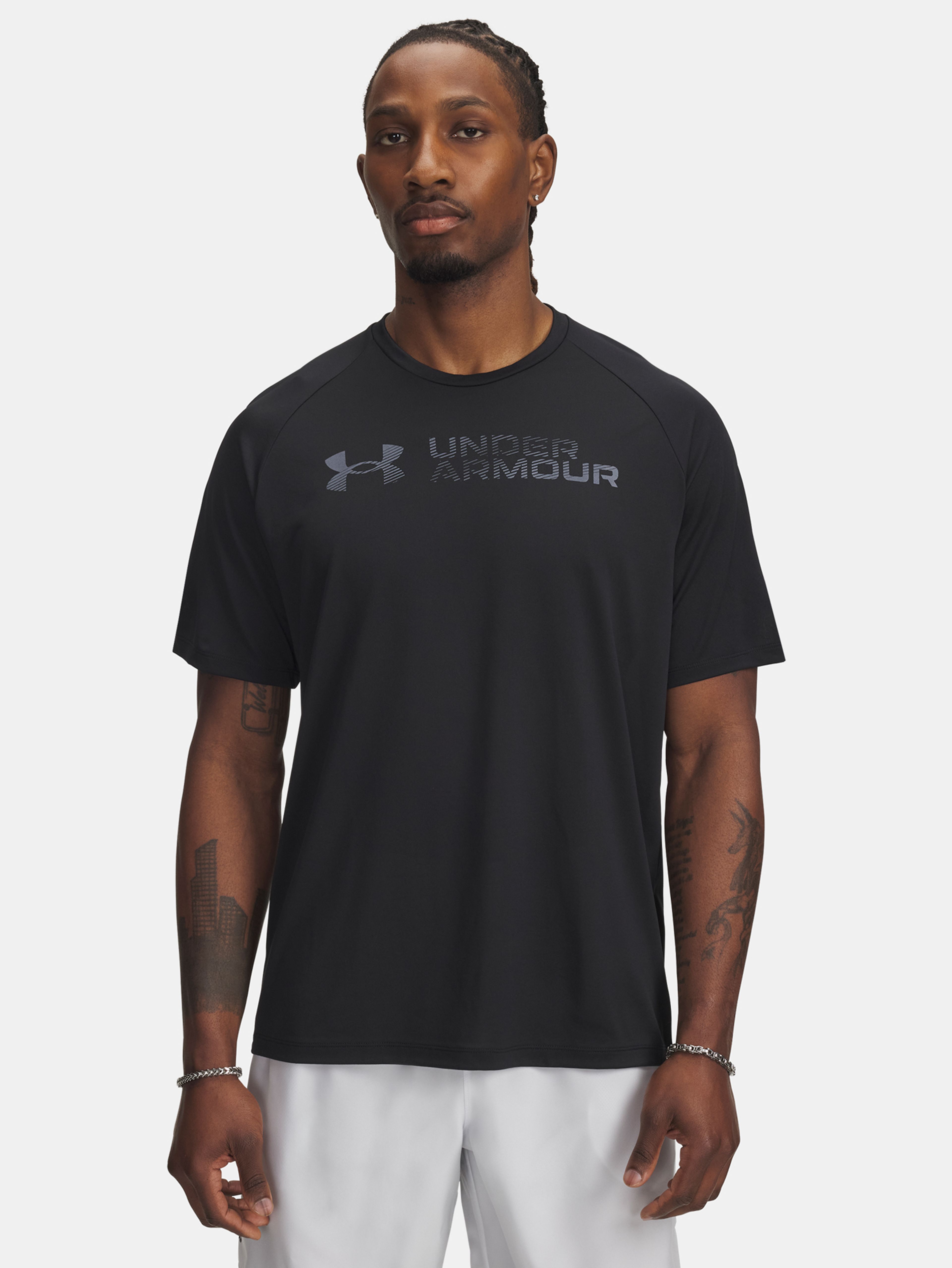 Moška majica Under Armour UA Tech Reflective SS-BLK