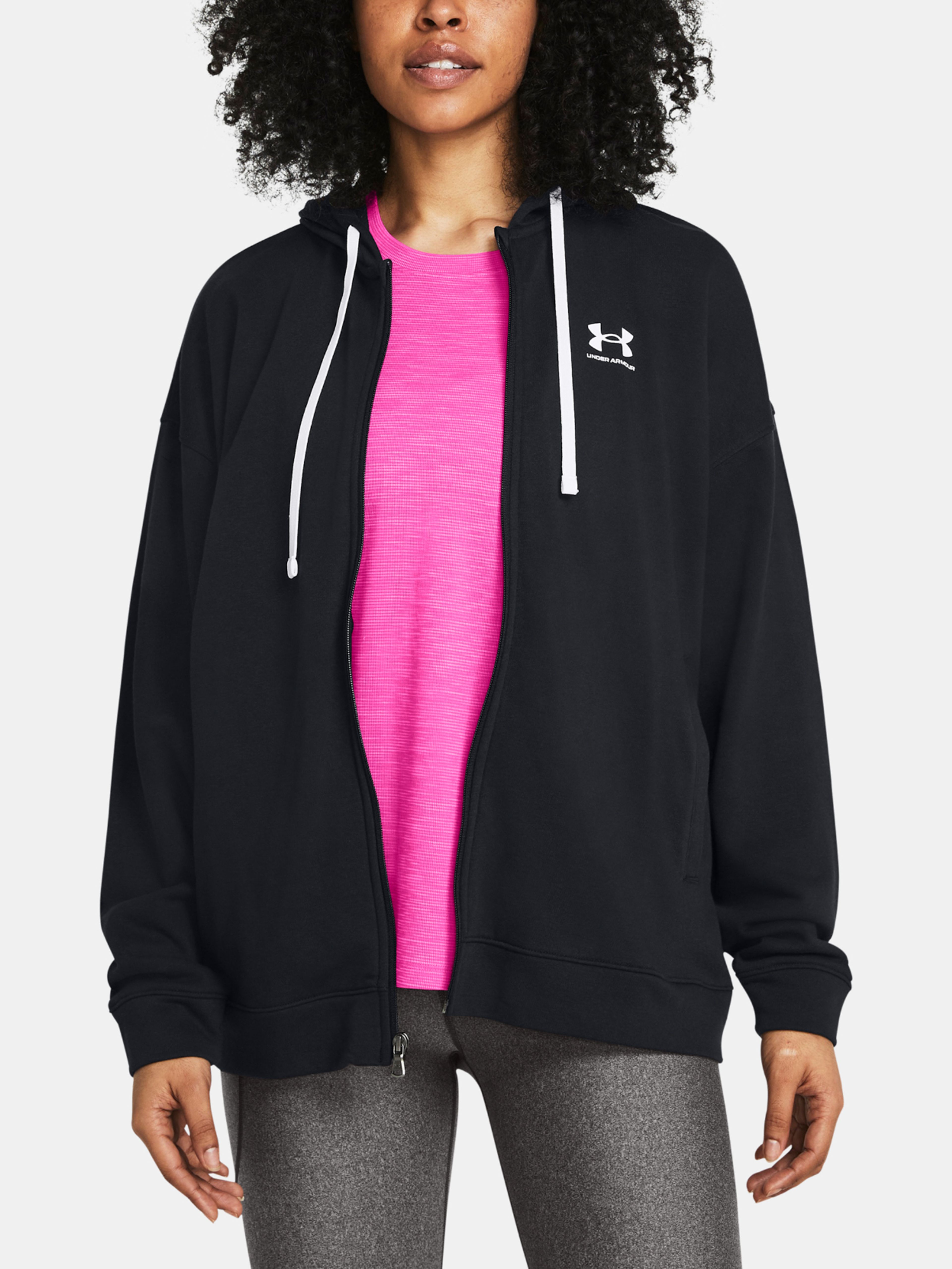 Női felső Under Armour UA Rival Terry OS FZ Hooded