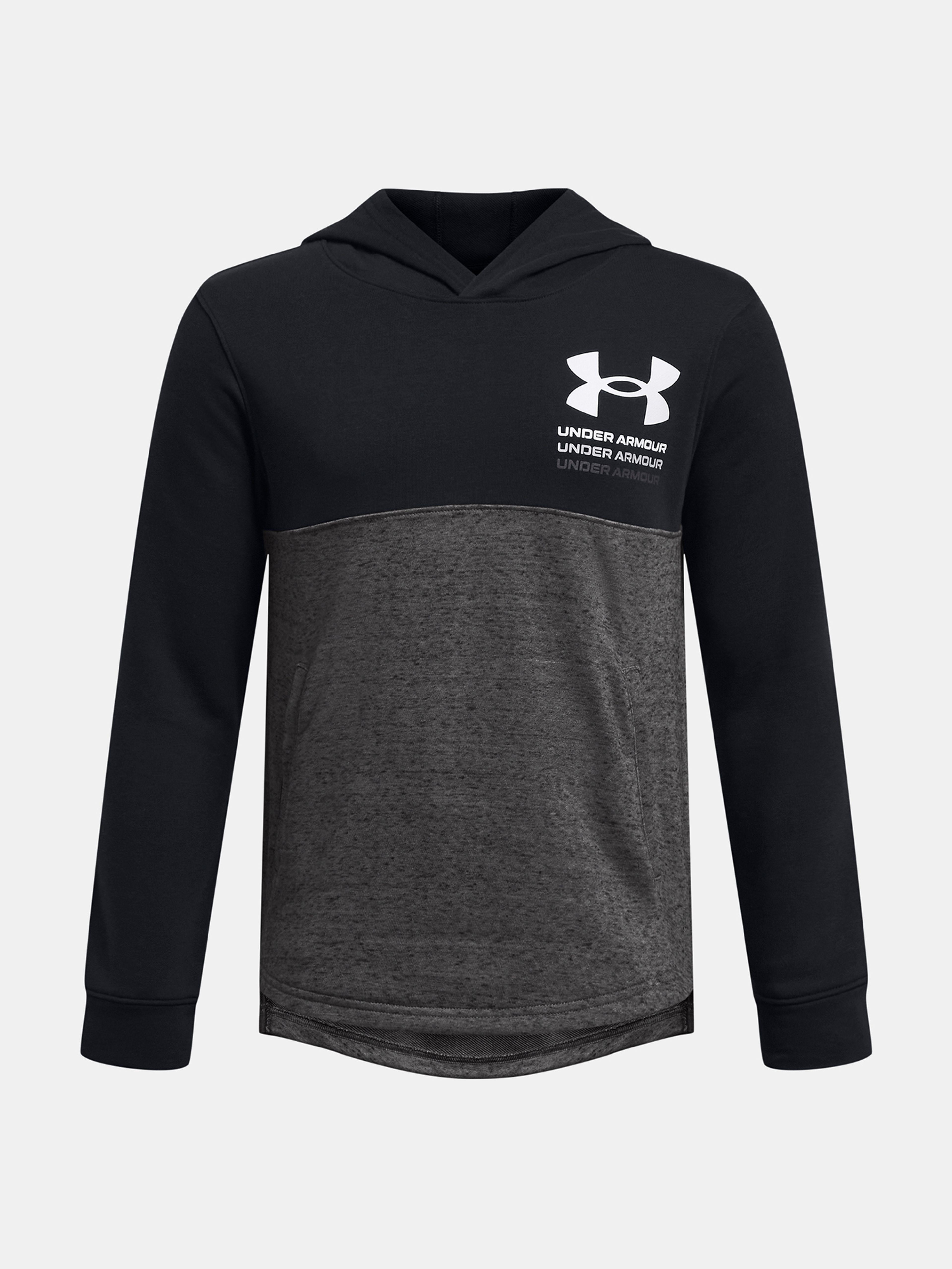 Deški pulover Under Armour UA Boys Rival Terry Hoodie-BLK