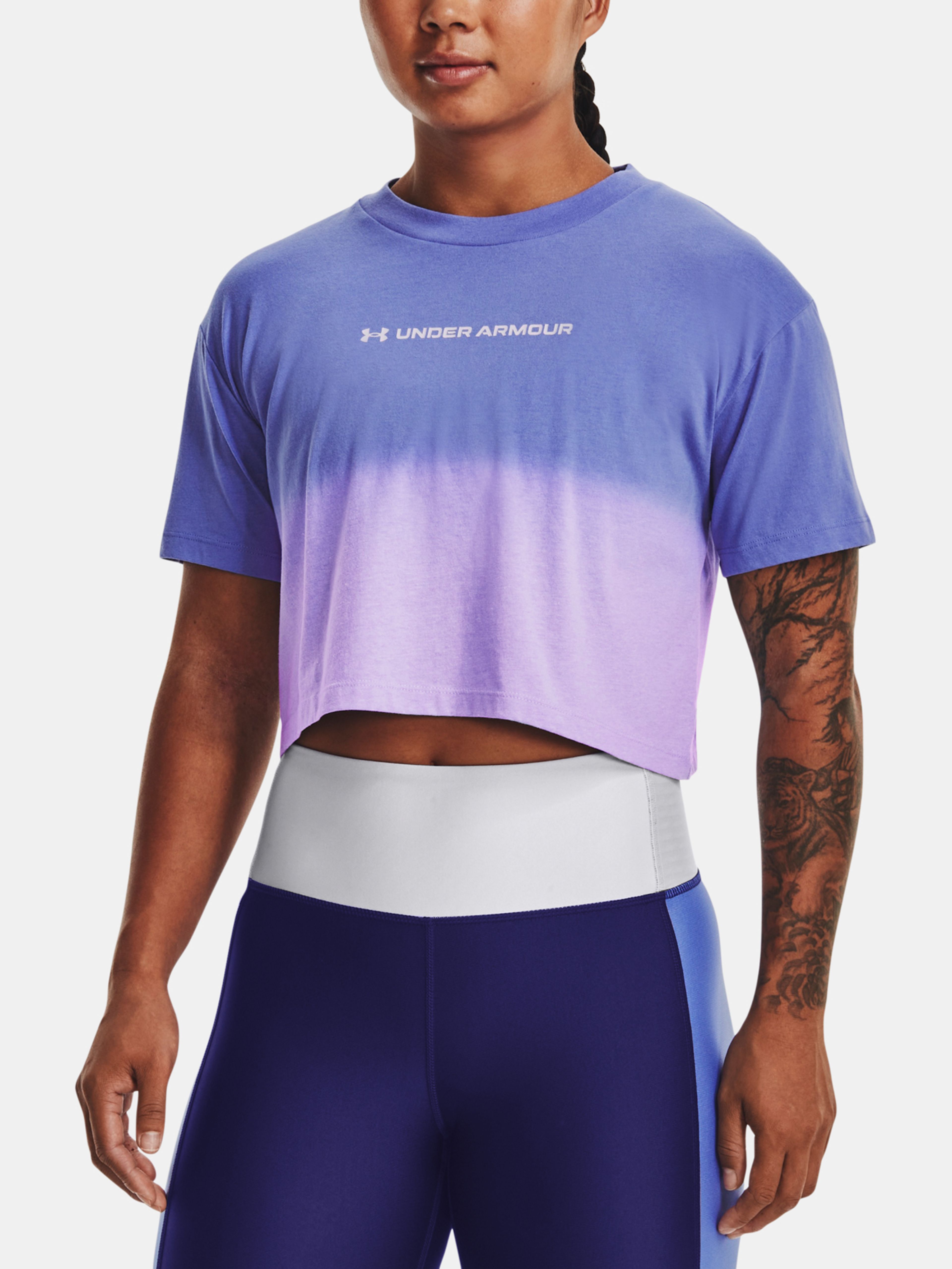 Ženska majica Under Armour UA DIP DYE CROP SS