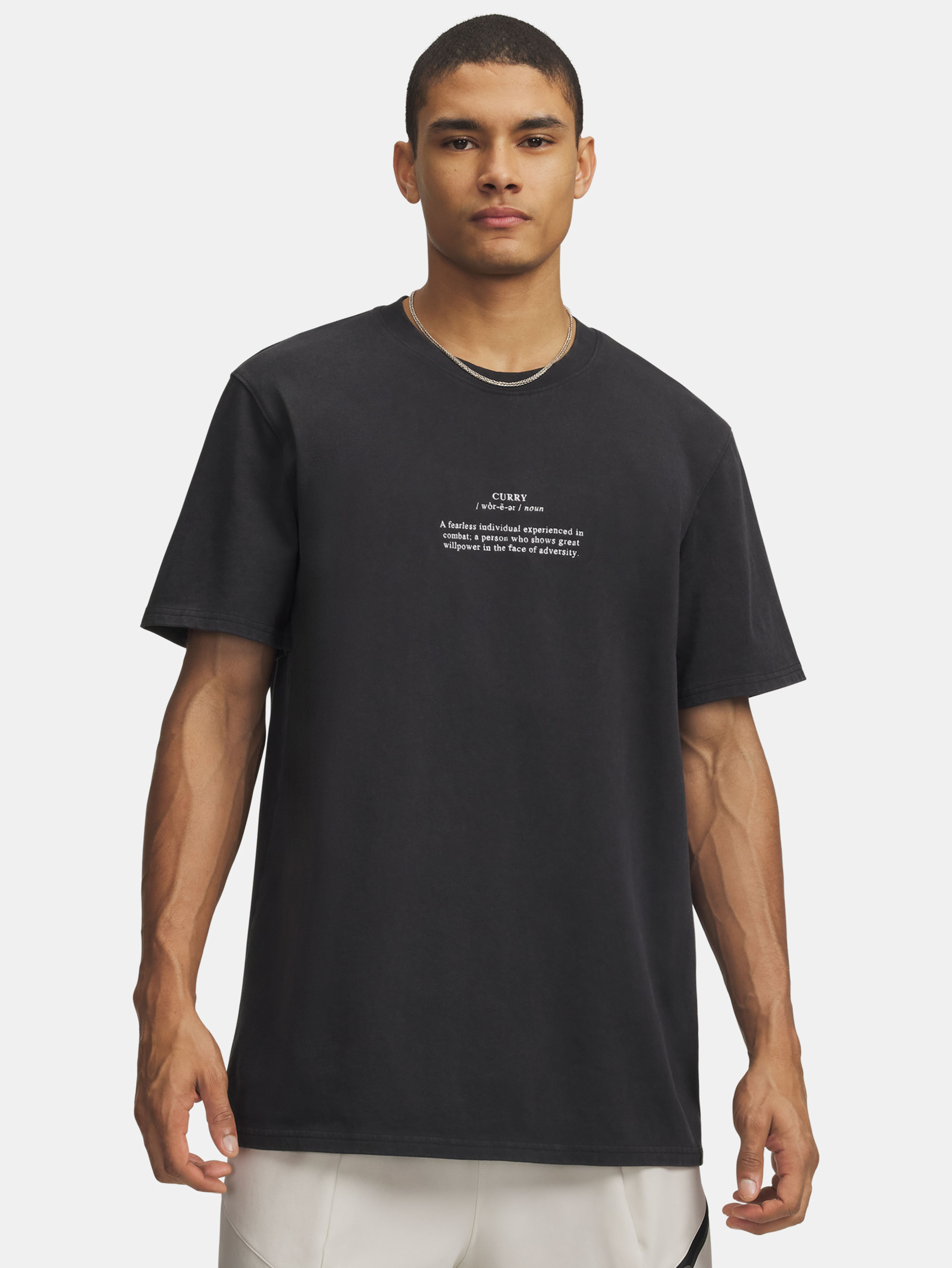 Férfi póló Under Armour Curry Noun Tee