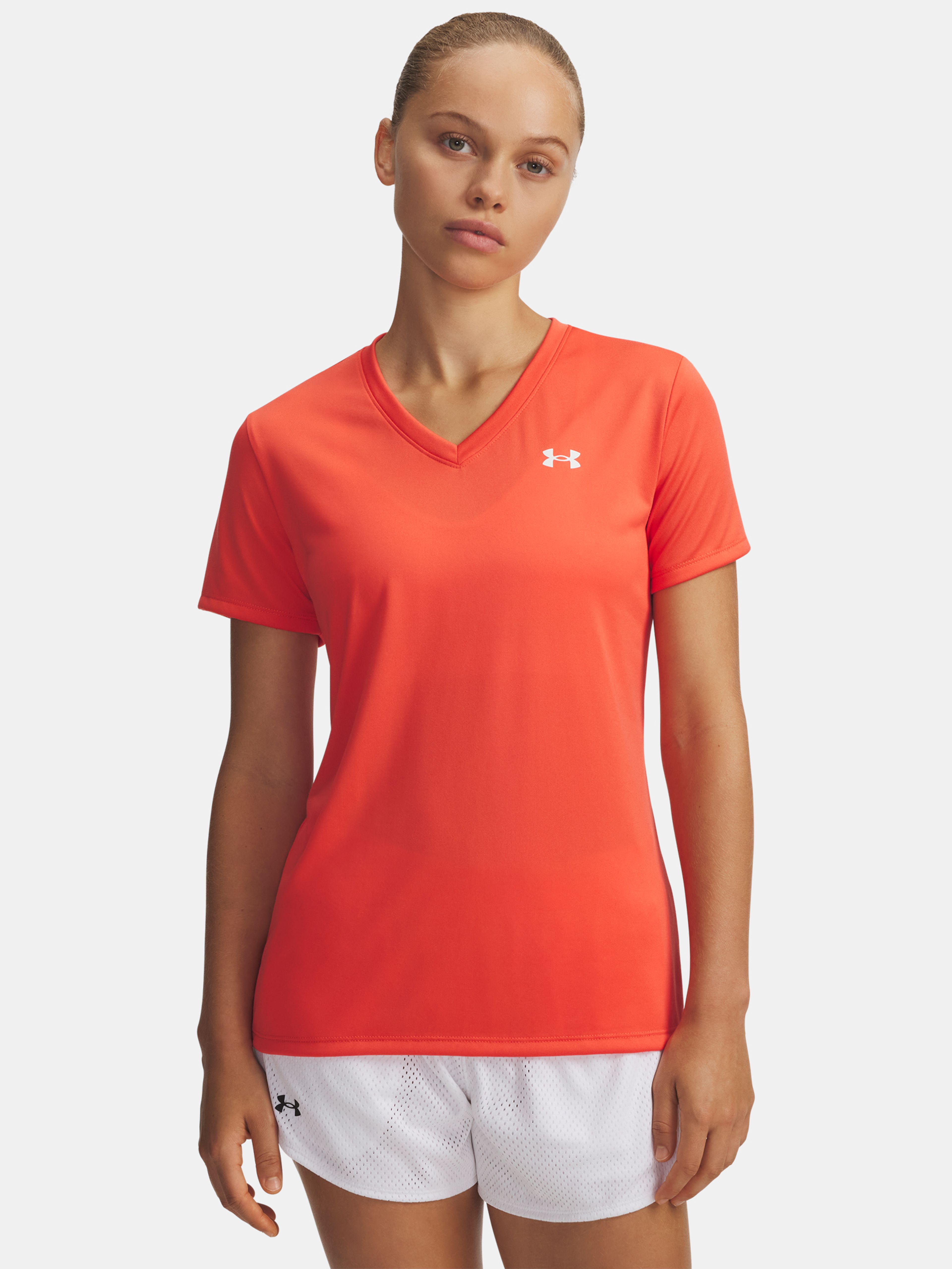 Női póló Under Armour Tech SSV- Solid-RED
