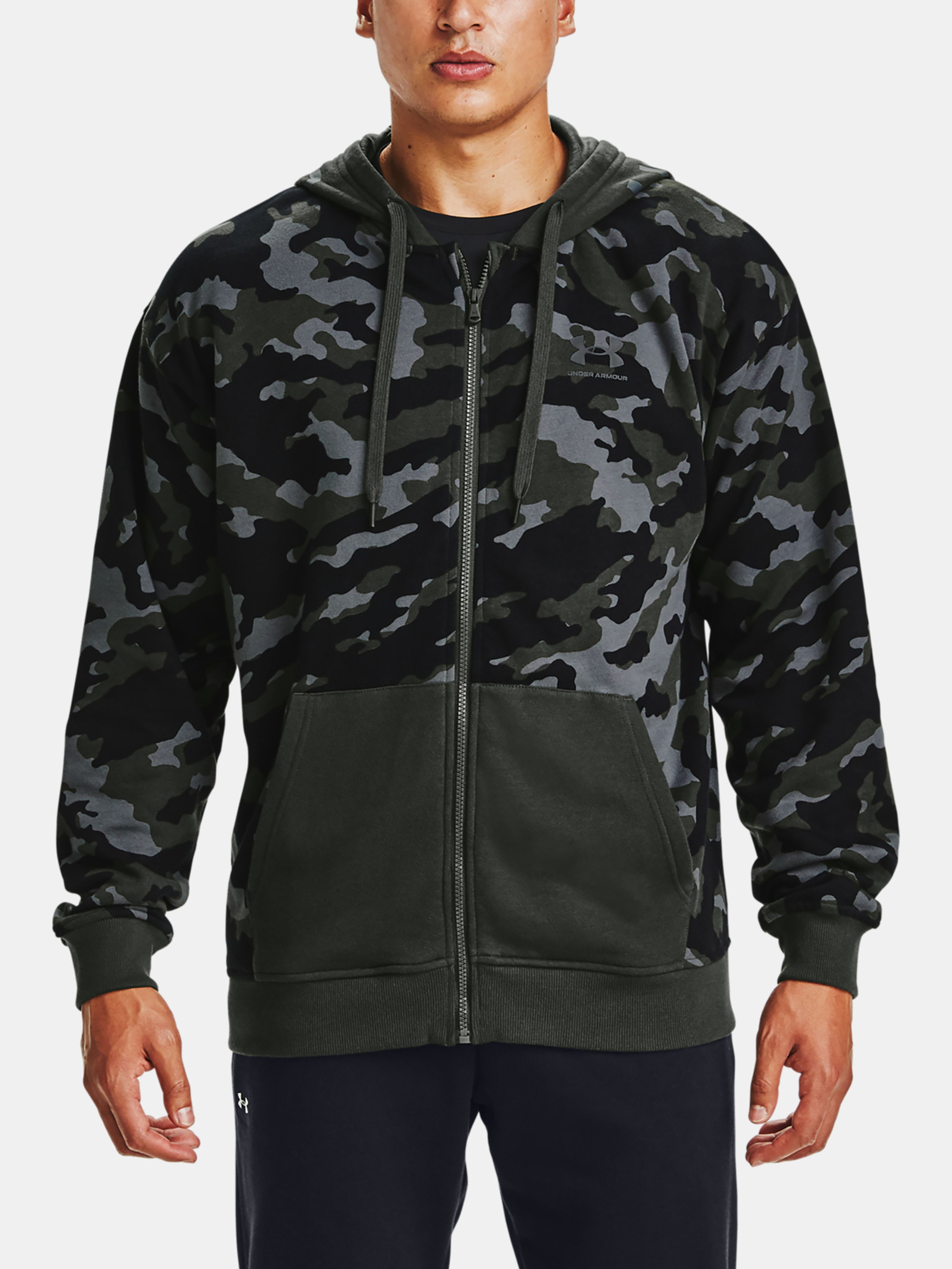 Moški pulover Under Armour Rival Fleece Camo FZ