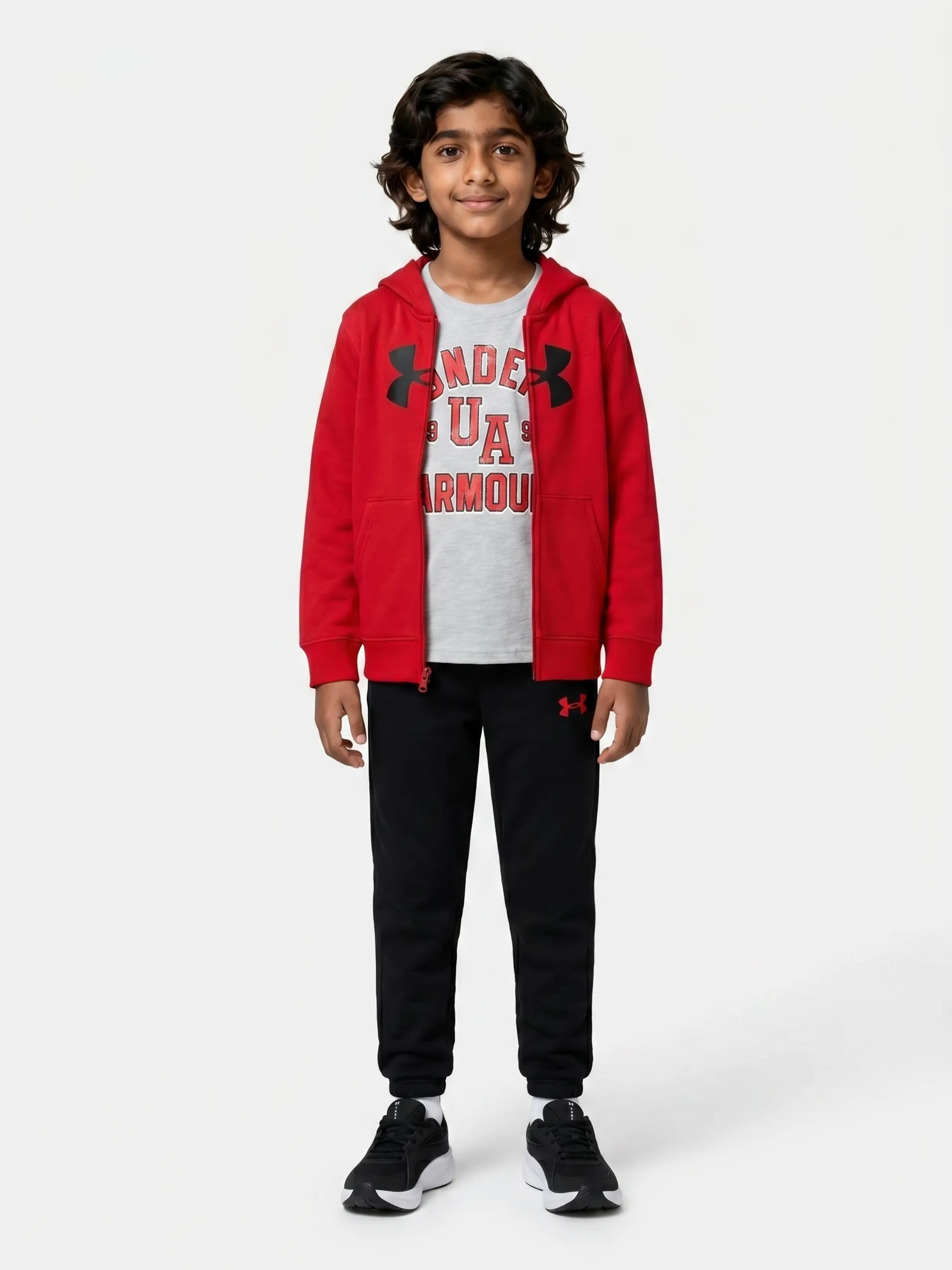 Fantovski set Under Armour UA RIVAL 3PC HOODIE SET - 001