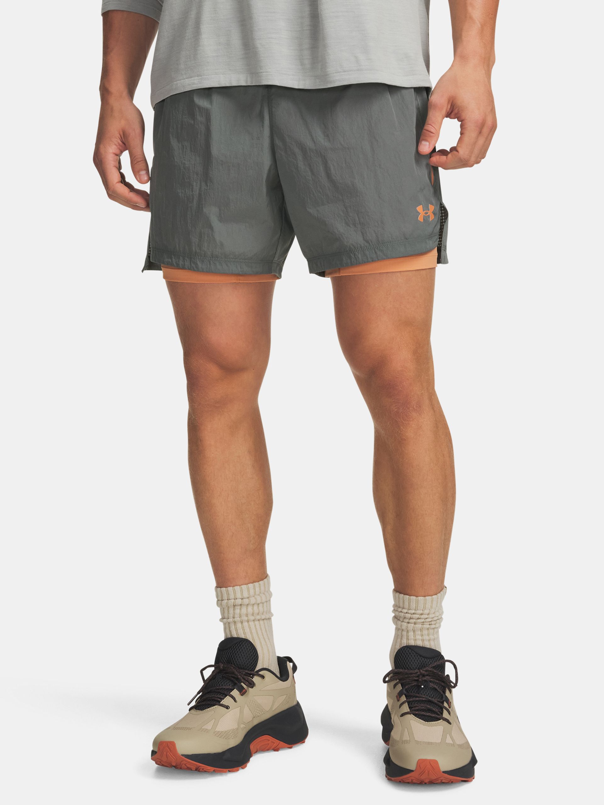 Meeste lühikesed püksid Under Armour M Trail Run 5' Lined Short - 001
