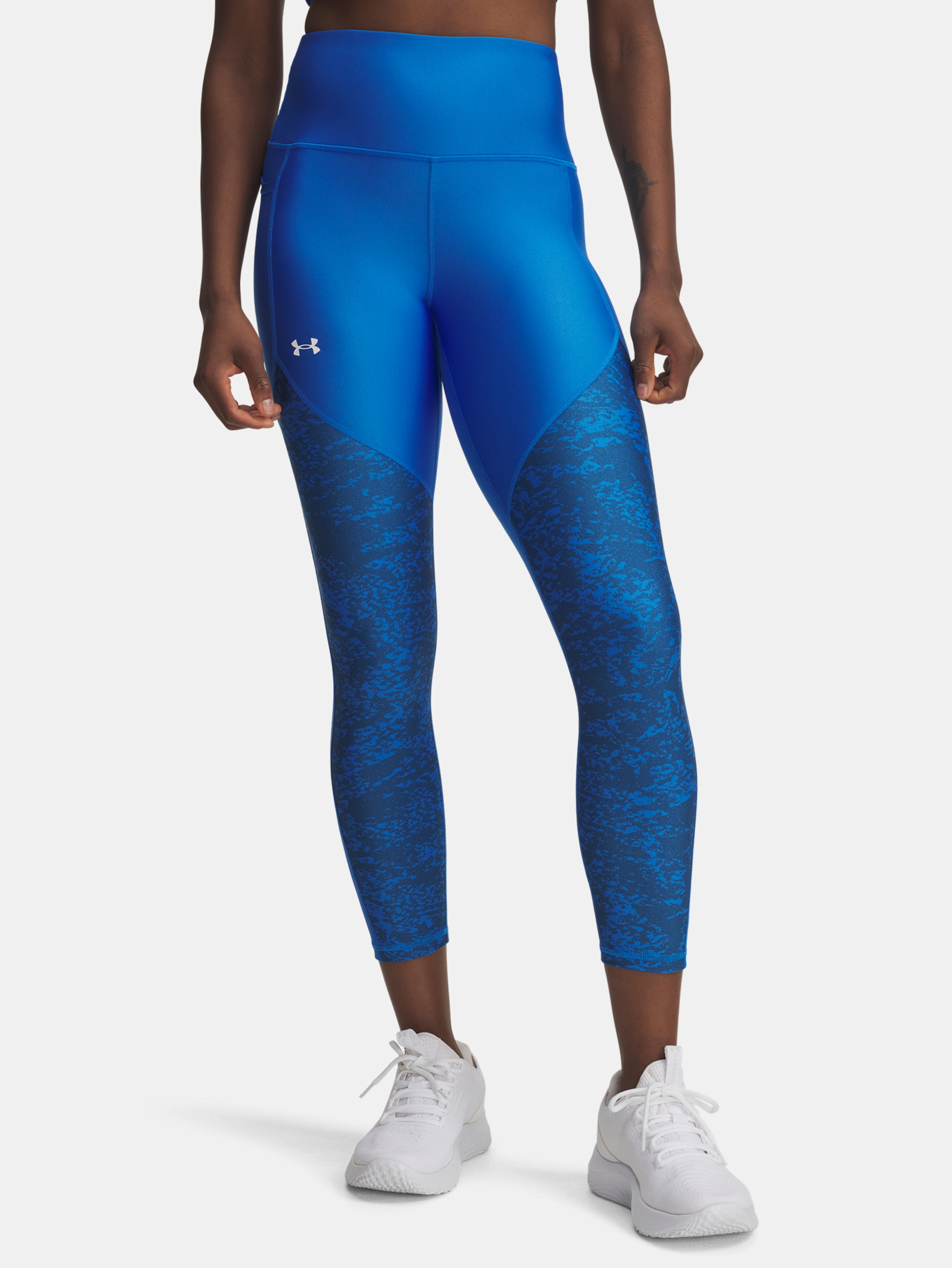 Moteriškos timpės Under Armour Tech Print Panel Ankle Leg-BLU