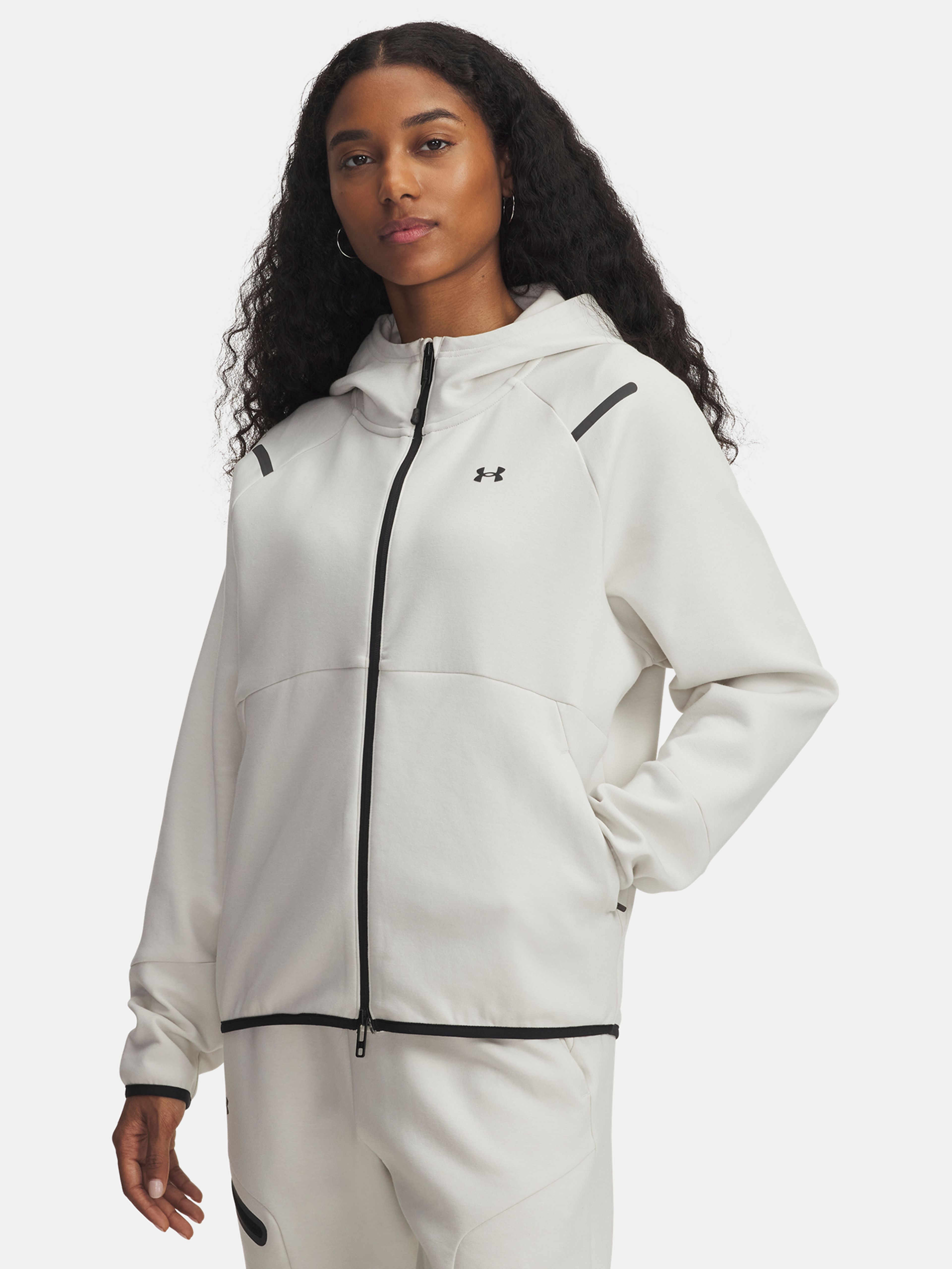 Dámska mikina Under Armour Unstoppable Fleece FZ-WHT