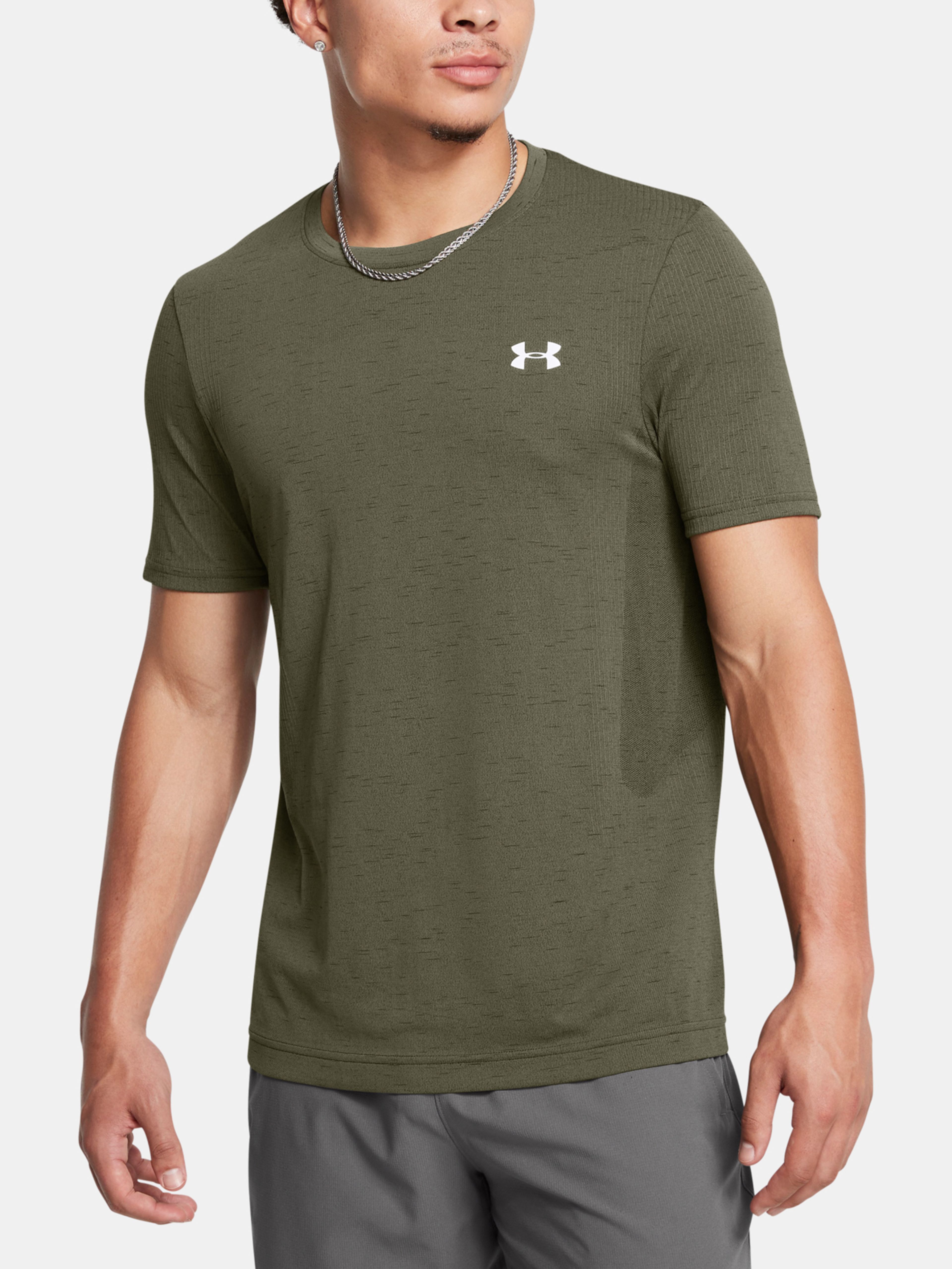 Pánské tričko Under Armour Vanish Seamless SS-GRN