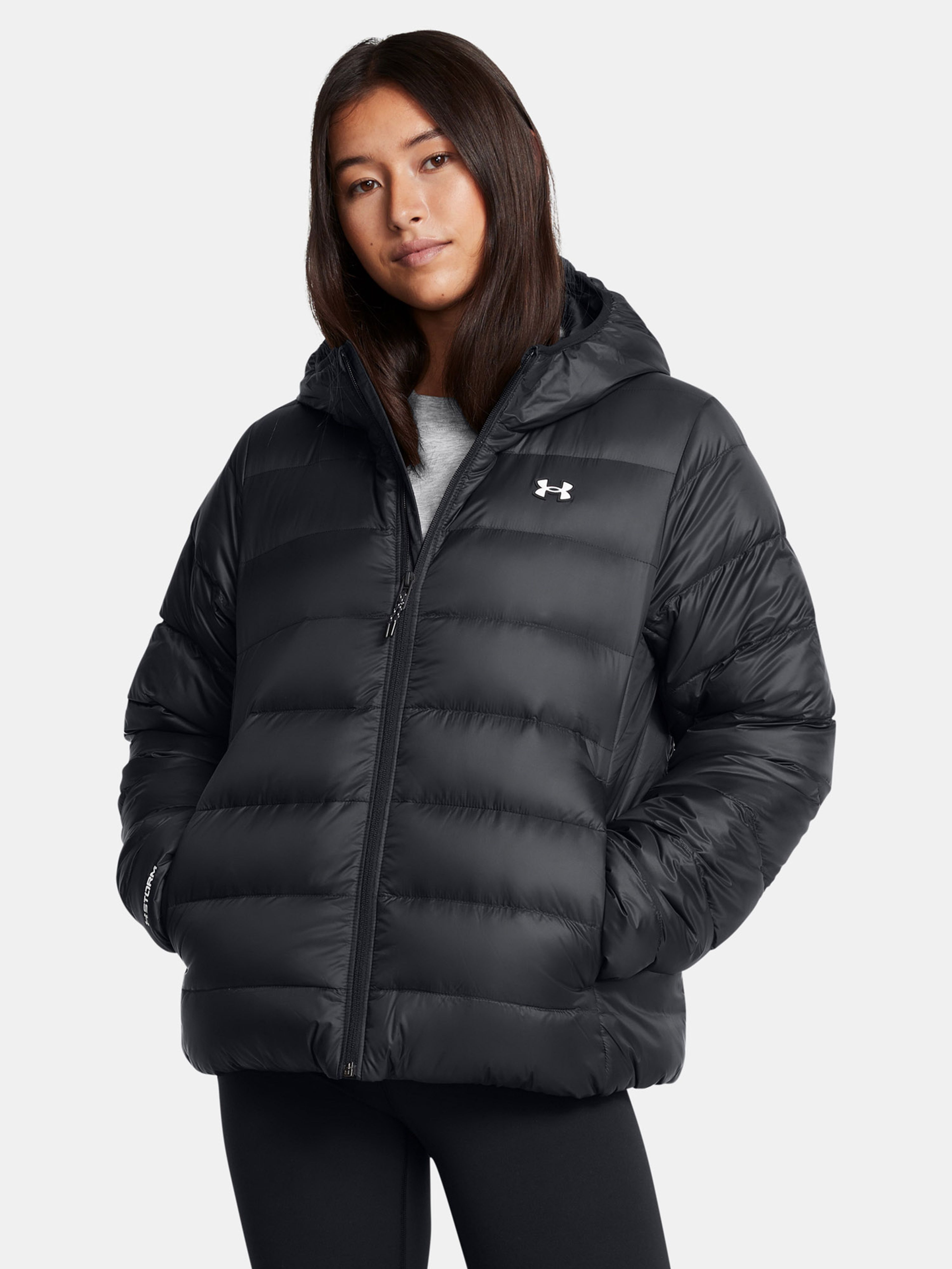 Női dzseki Under Armour LEGEND DOWN HOODED JACKET