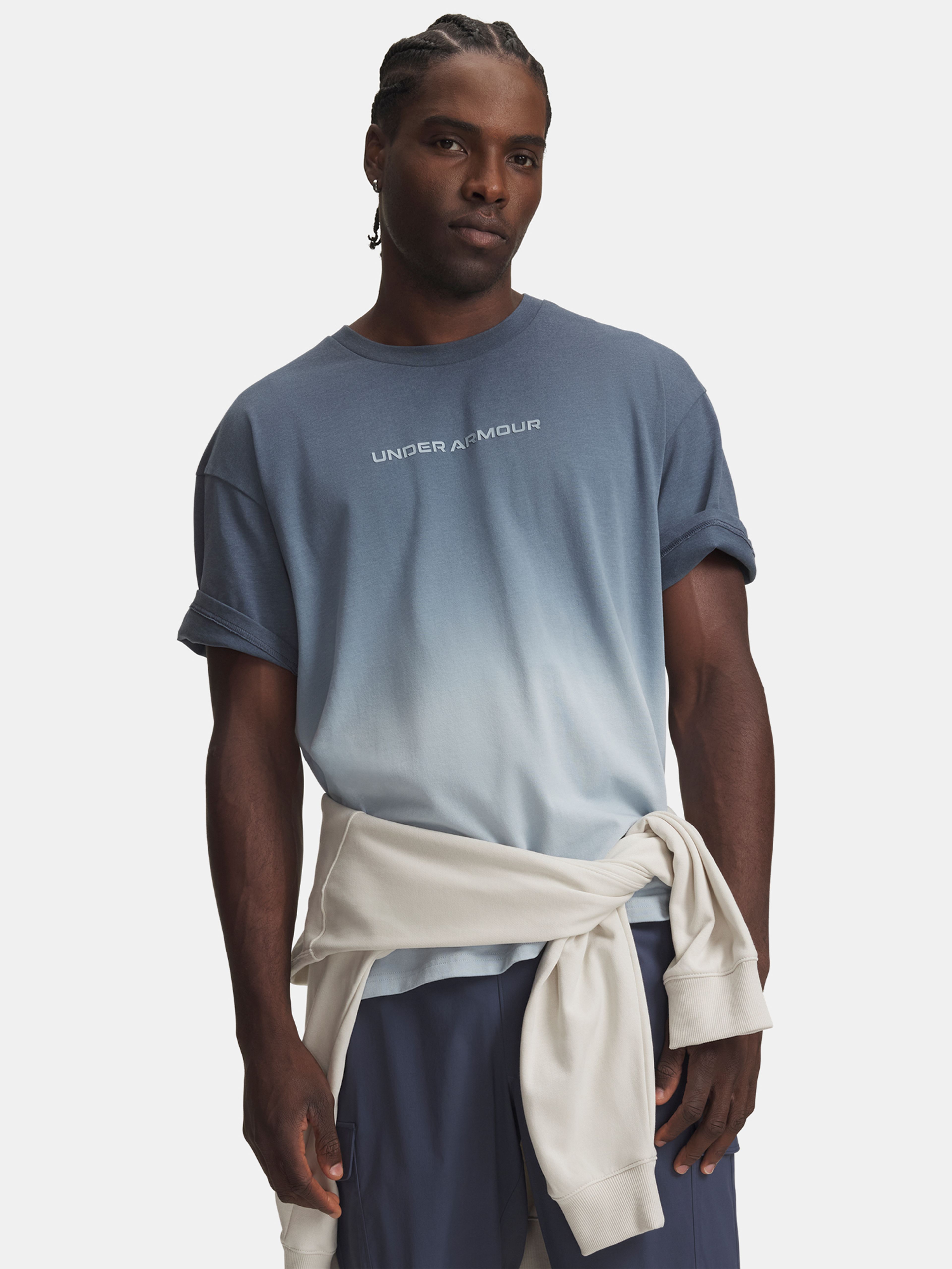 Pánske tričko Under Armour UA M HWT GRADIENT SS - 001