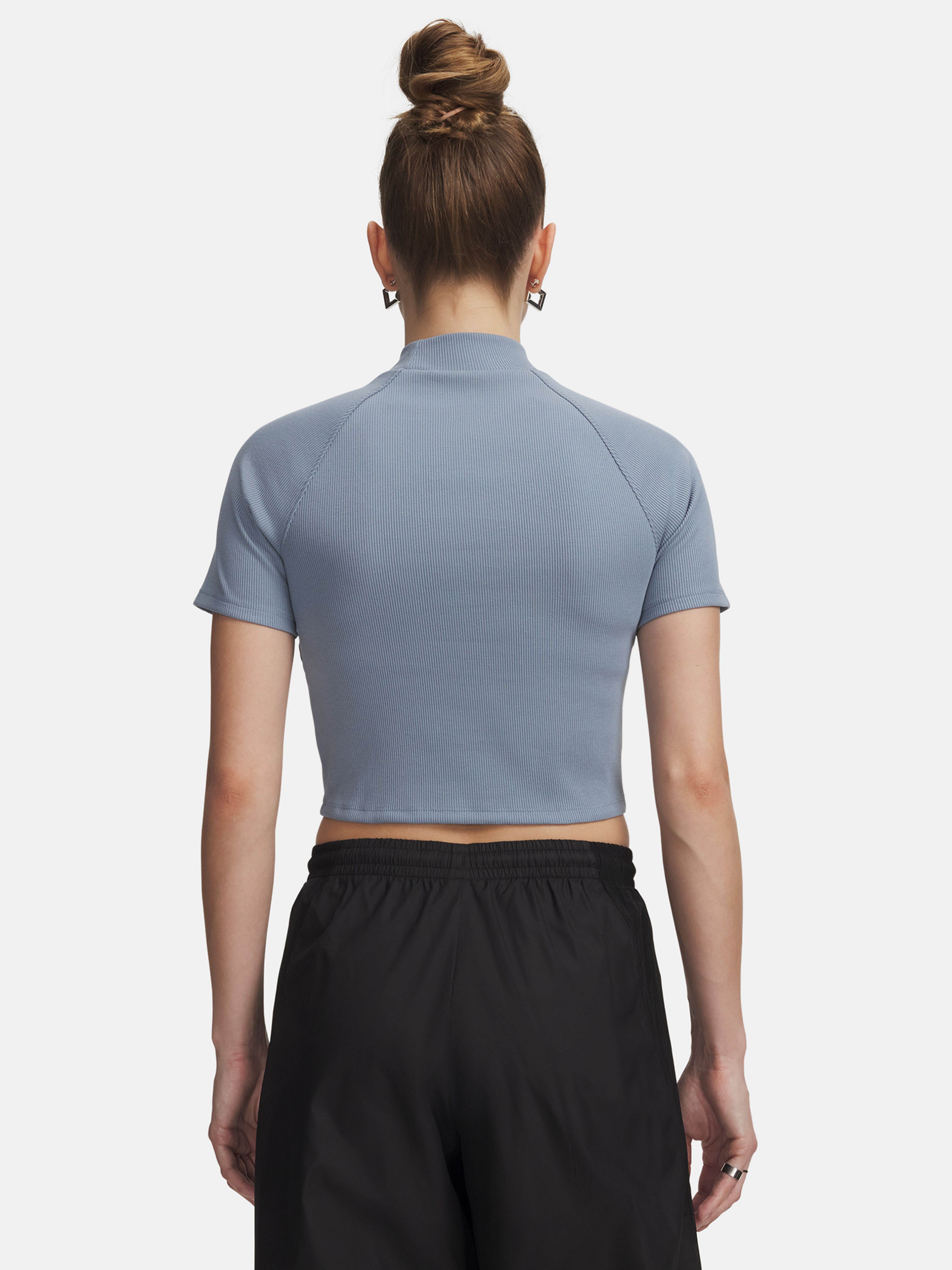 Dámské tričko Under Armour UA RIVAL RIB MOCK SS TEE - 002