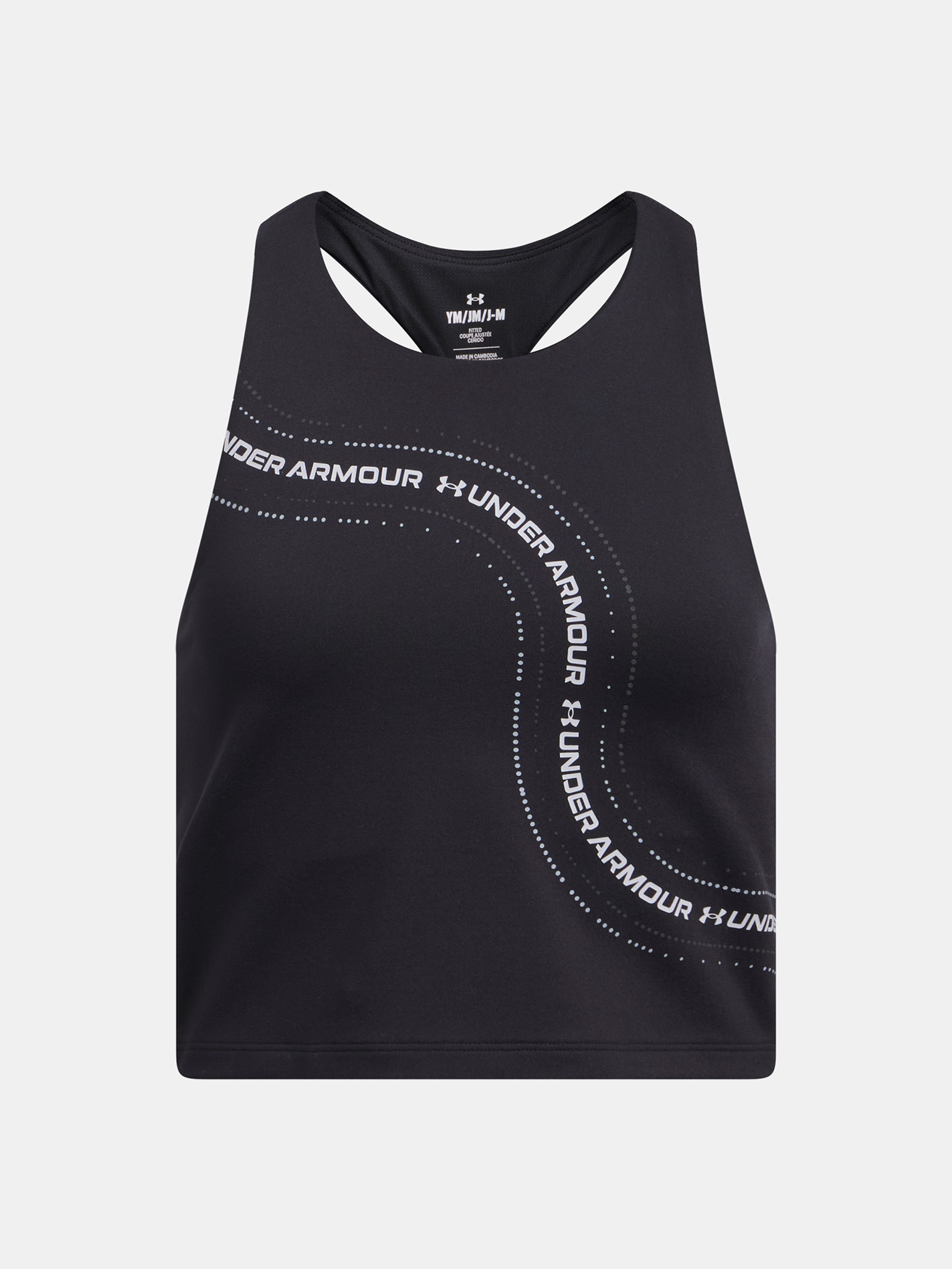 Dekliška majica brez rokavov Under Armour G Motion Branded Crop Tank