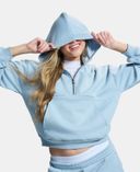 Női felső Under Armour UA Icon Fleece HZ Hoodie-Szürke - 004