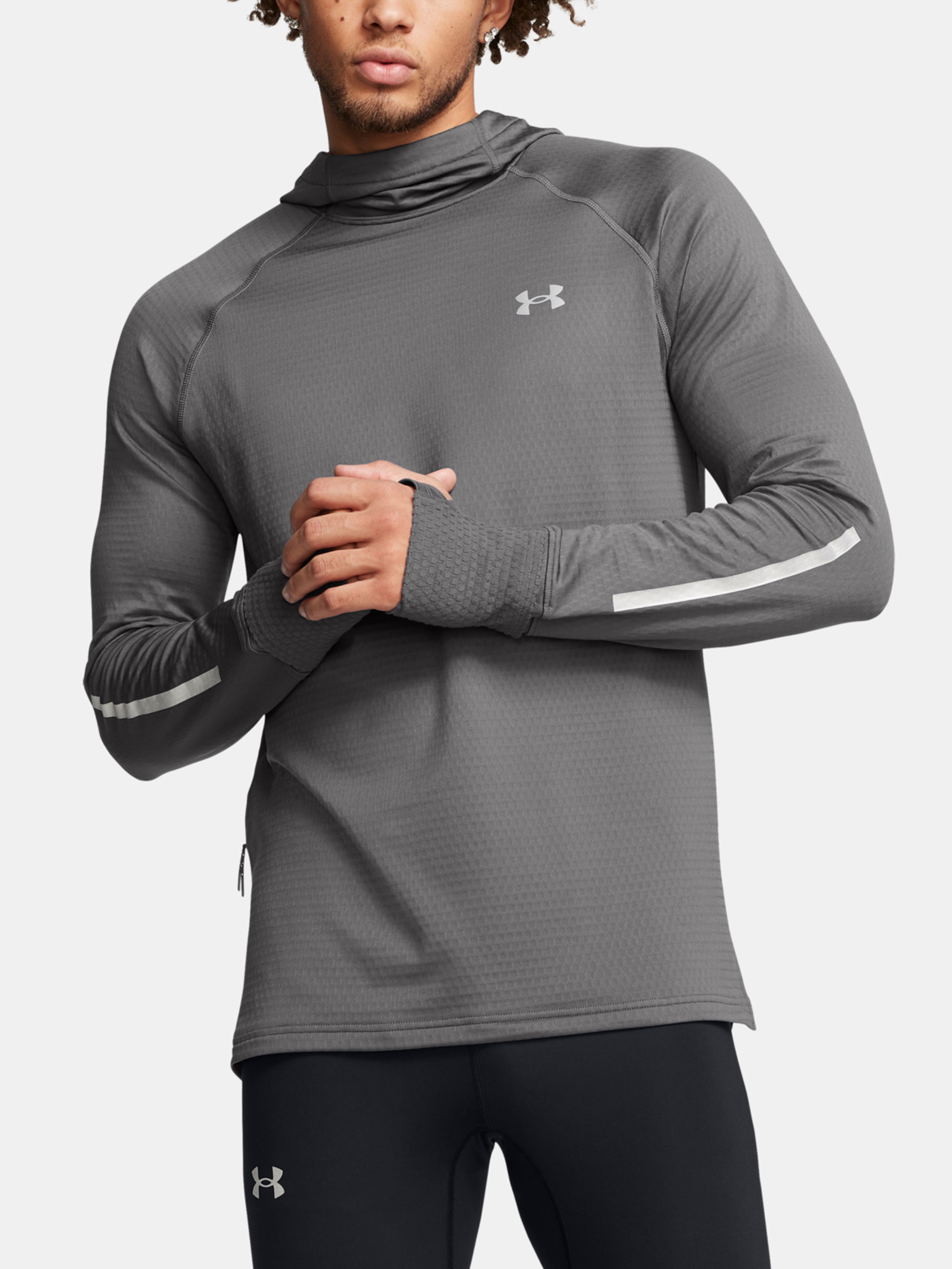 Pánska mikina Under Armour UA LAUNCH ELITE CW HOODY-GRY