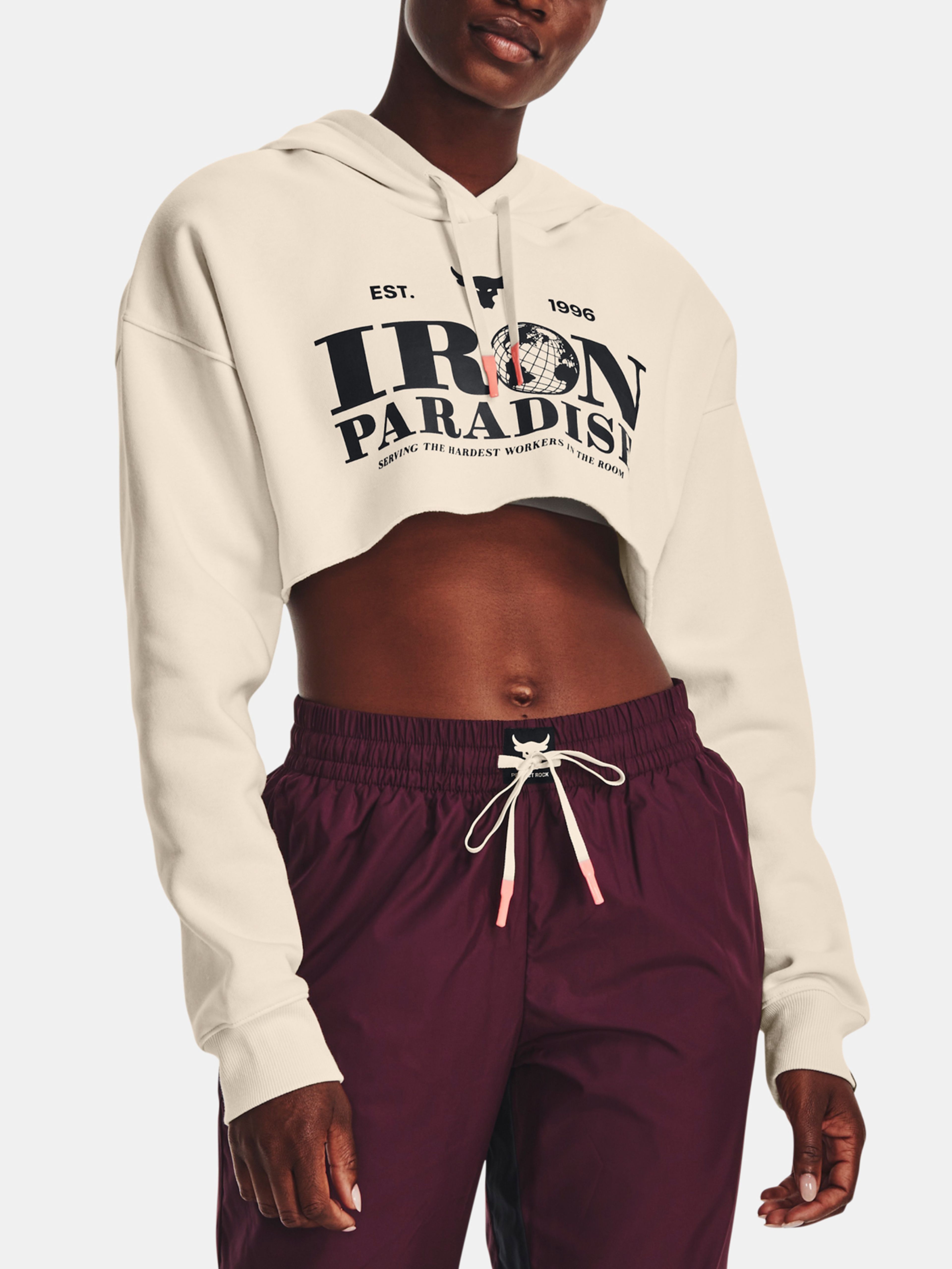 Női felső Under Armour UA Pjt Rck Crop Flce Hdy