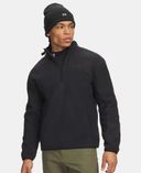 Férfi felső Under Armour M CGI Basecamp HZ Fleece-Fekete - 001