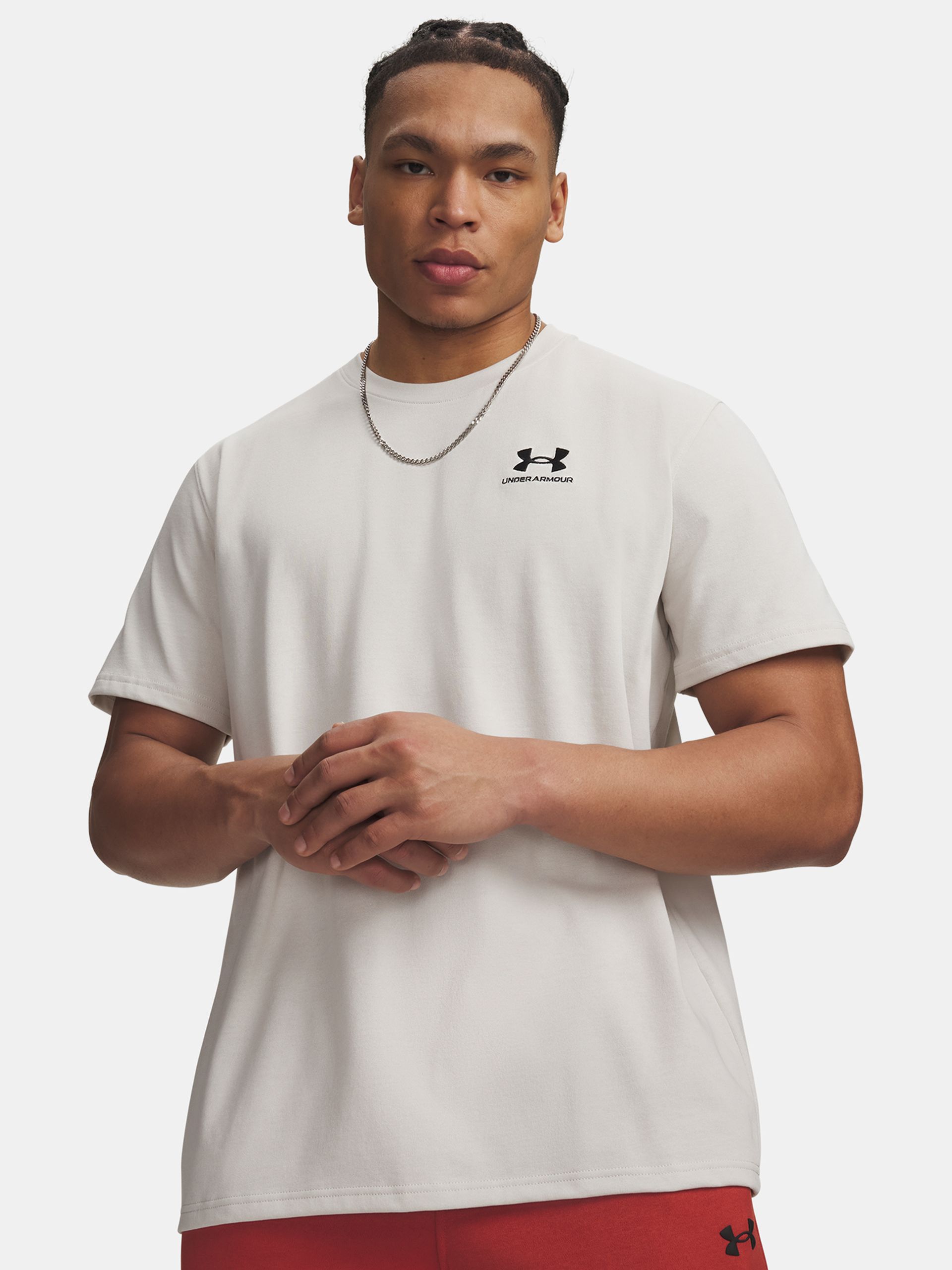 Moška majica Under Armour UA M LOGO EMB HEAVYWEIGHT SS - 001