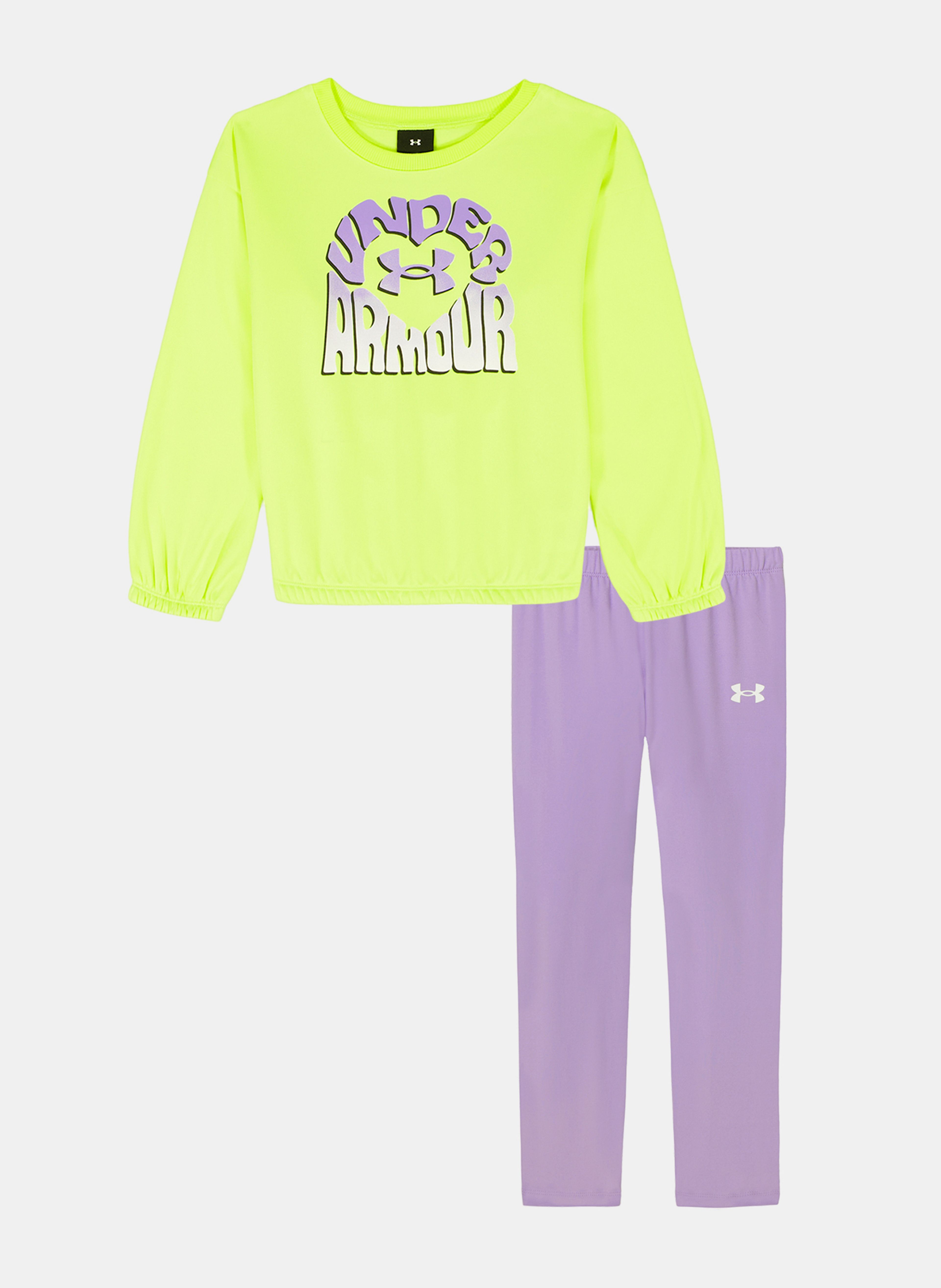 Mergaičių rinkinys Under Armour UA CREWNECK LEGGING SET - 002