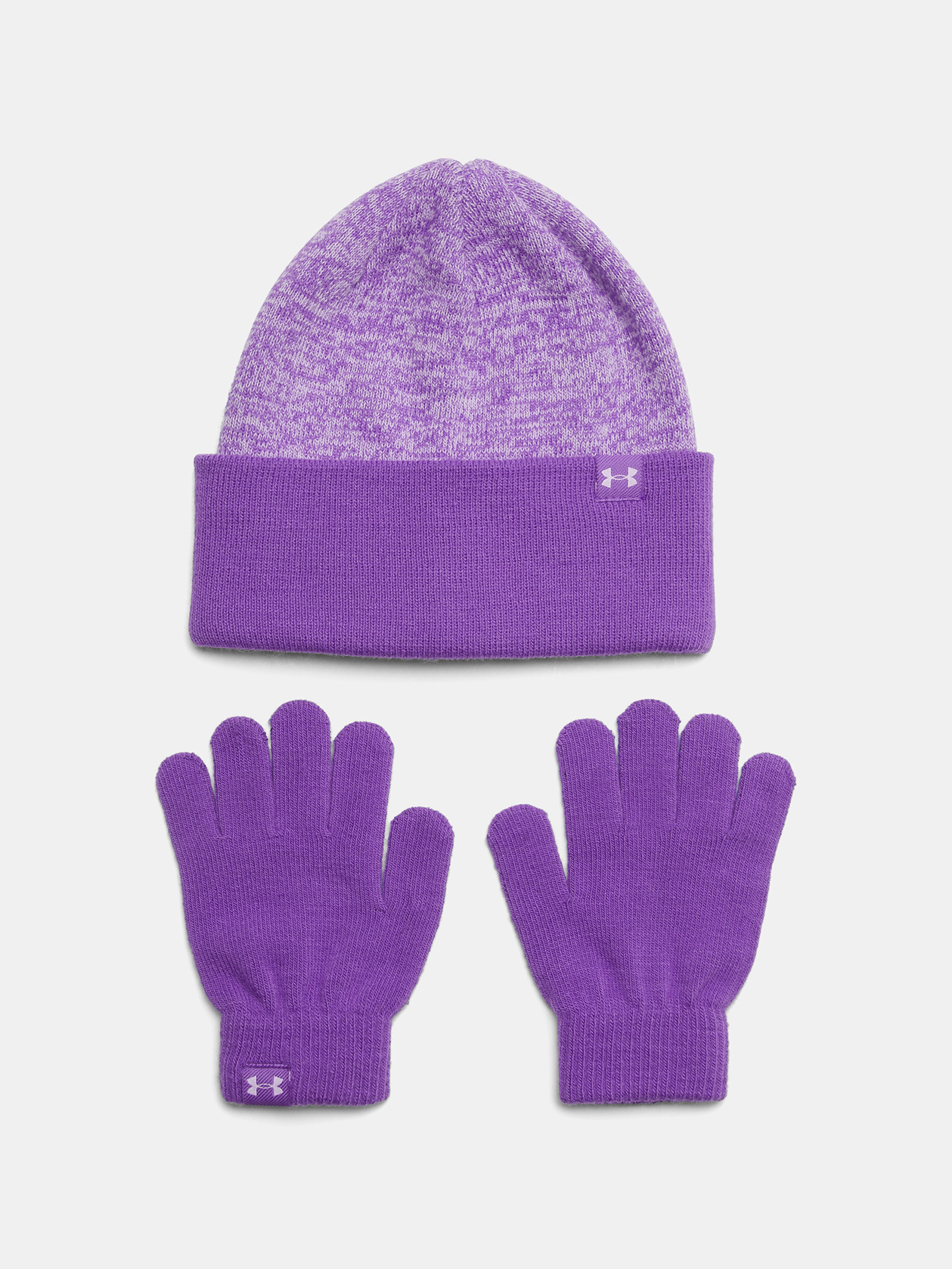 Lány sapka Under Armour G Beanie/Glove Combo-PPL