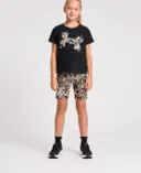 Lány szett Under Armour UA PRINTED BIKE SHORT SET-BLK-Fekete - 001