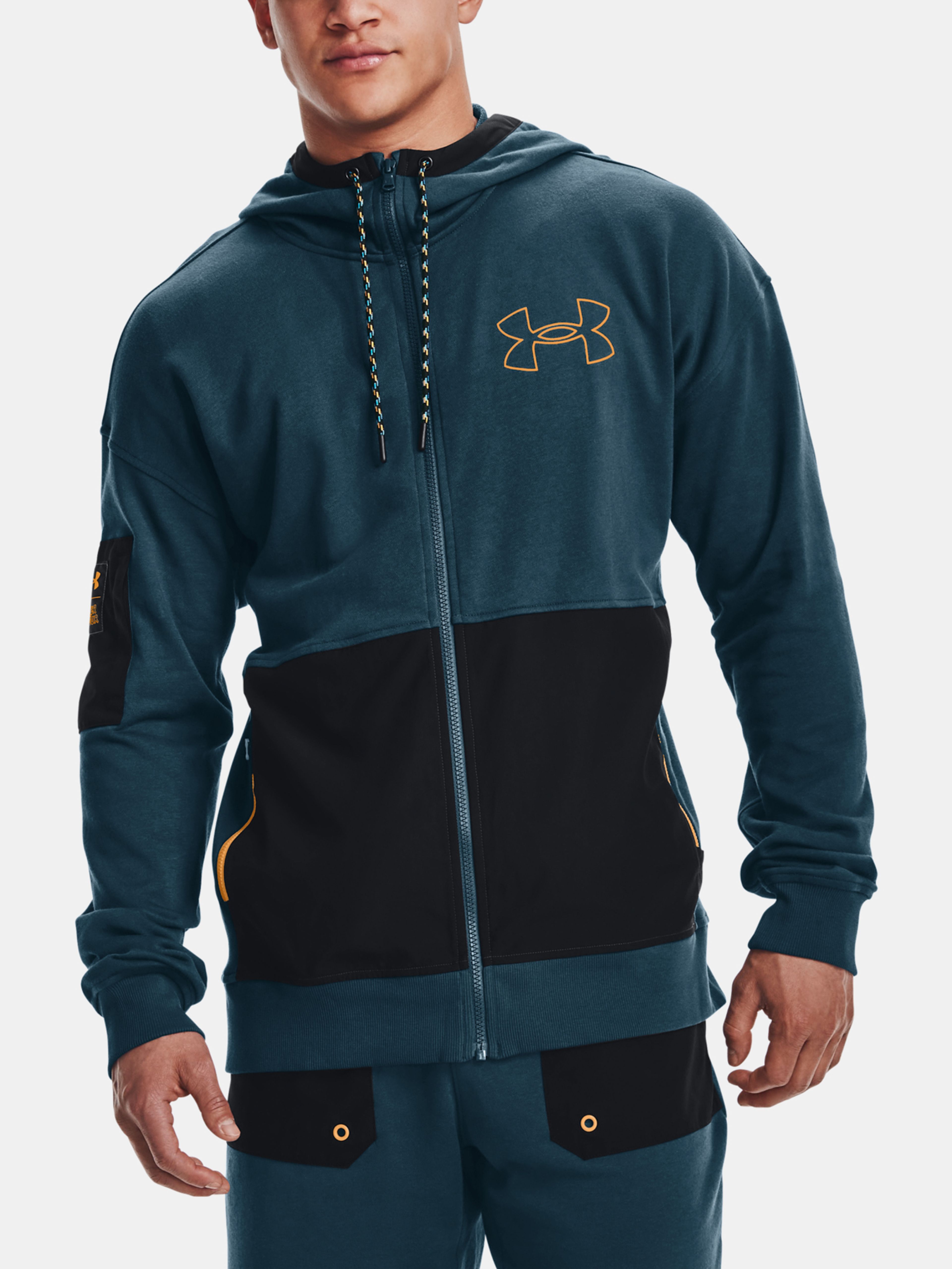 Férfi felső Under Armour UA RIVAL TERRY SCRIBBLE FZ