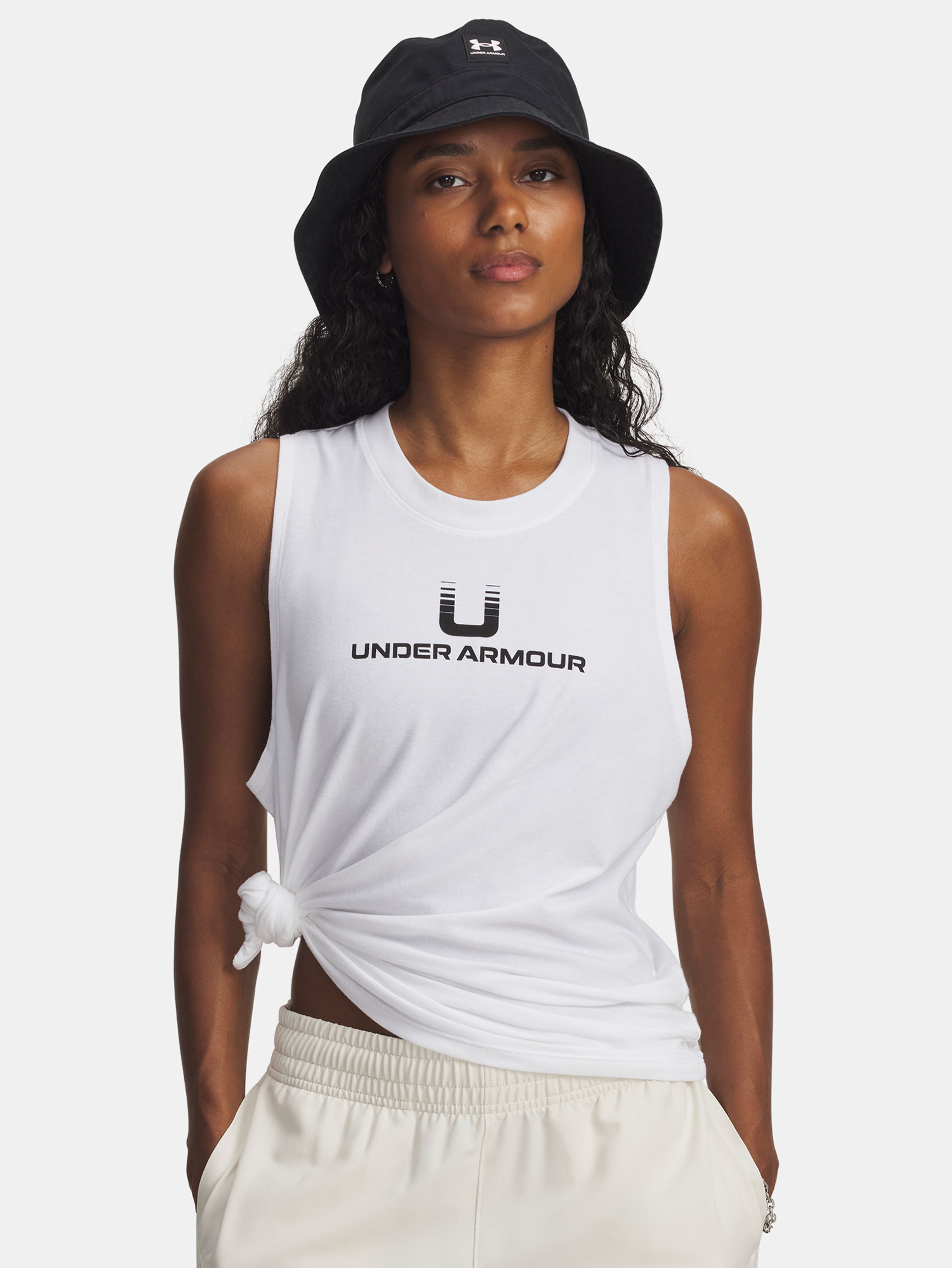 Dámske tielko Under Armour UA Varsity U Tank-WHT