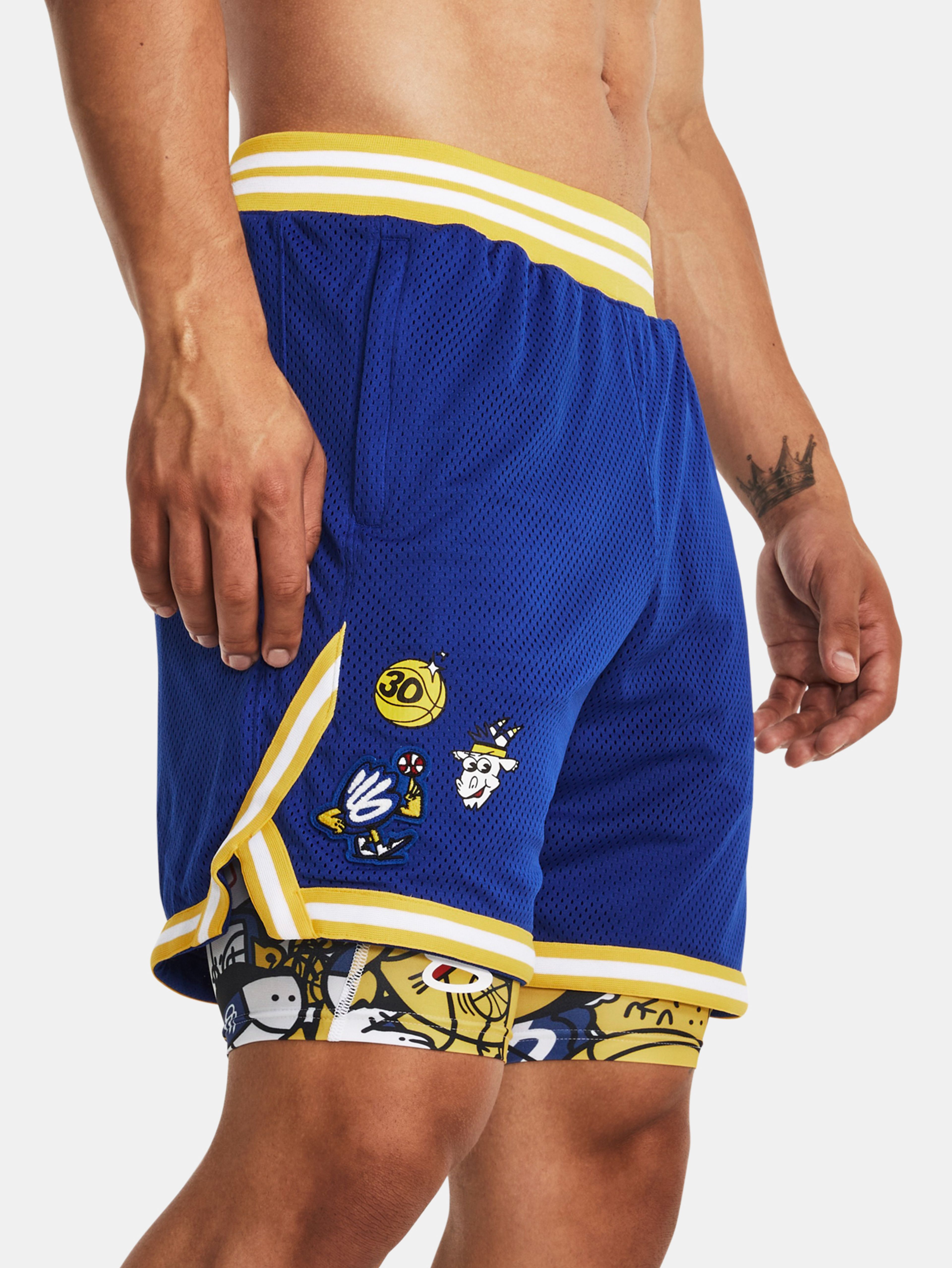 Férfi rövidnadrágok Under Armour Curry Mesh Short 2