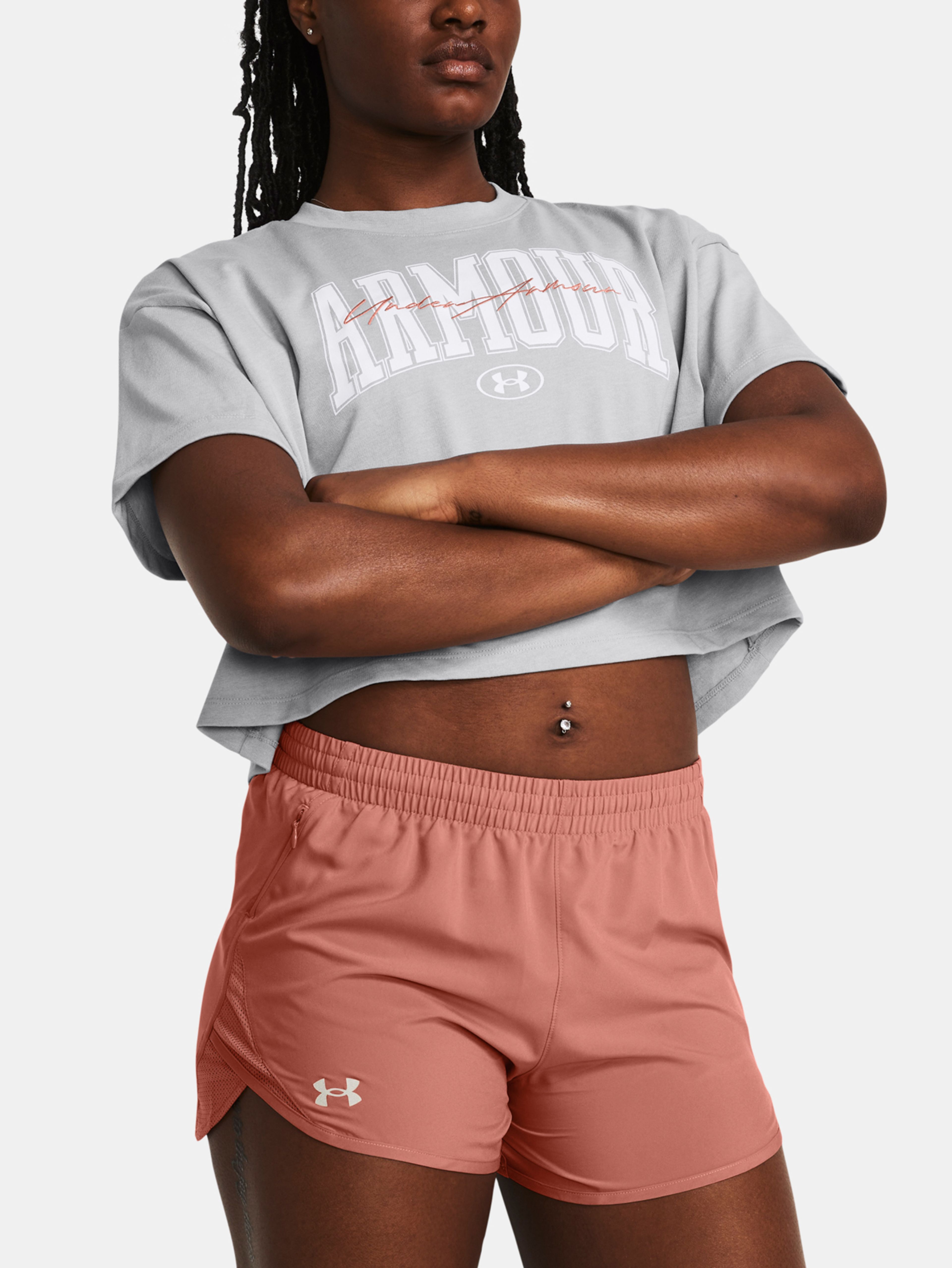 Dámské tričko Under Armour UA HW SCRIPTED WM CROP SS