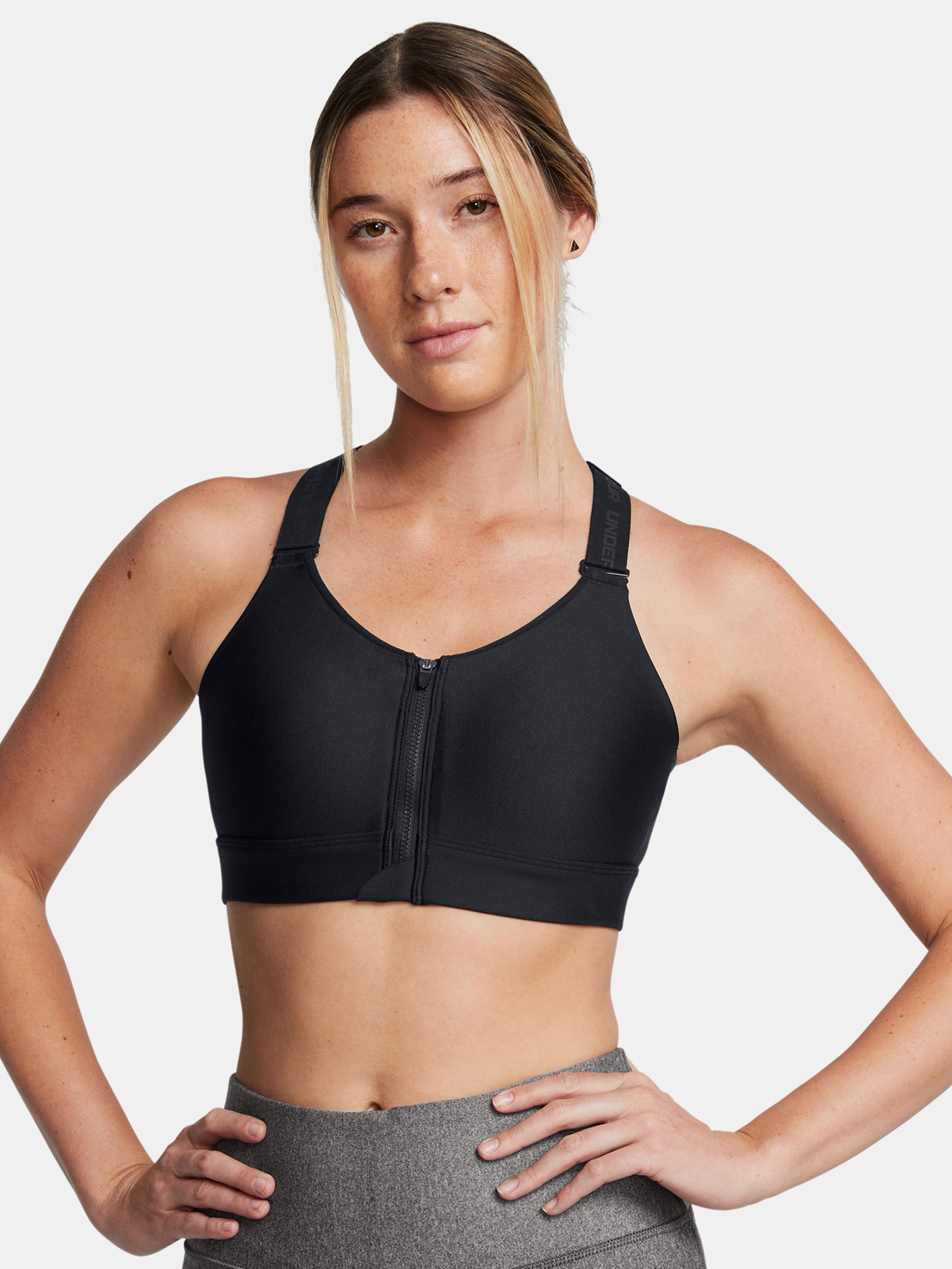 Női melltartó Under Armour UA Infinity High Zip 2.0 Bra-BLK