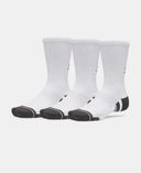 Unisex zokni Under Armour New UA Perf Tech 3pk Crew-Fehér - 002