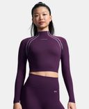 Sieviešu t-krekls Under Armour Motion LS Mock-Violeta - 002