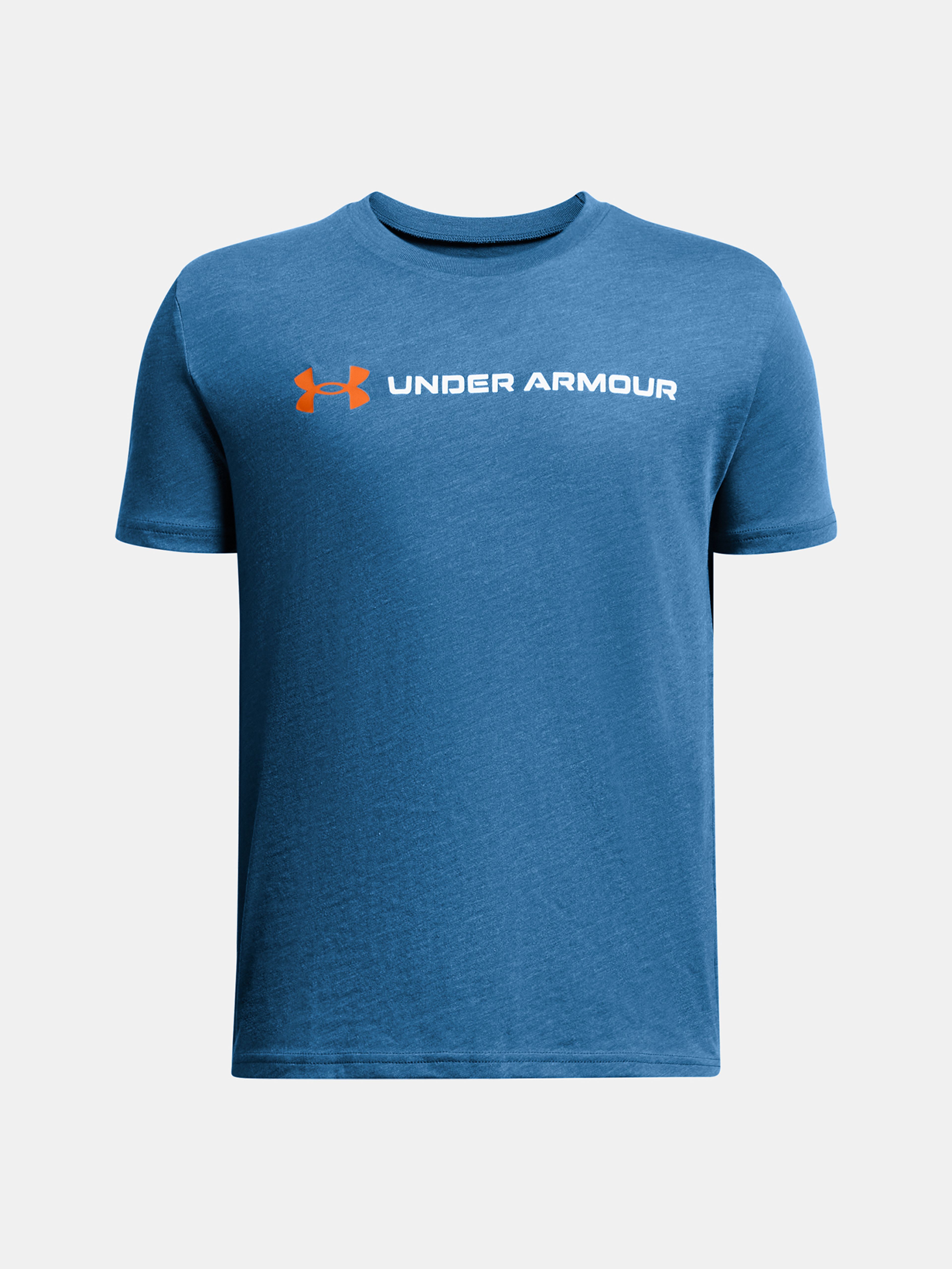 Deška majica Under Armour UA B LOGO WORDMARK SS-BLU