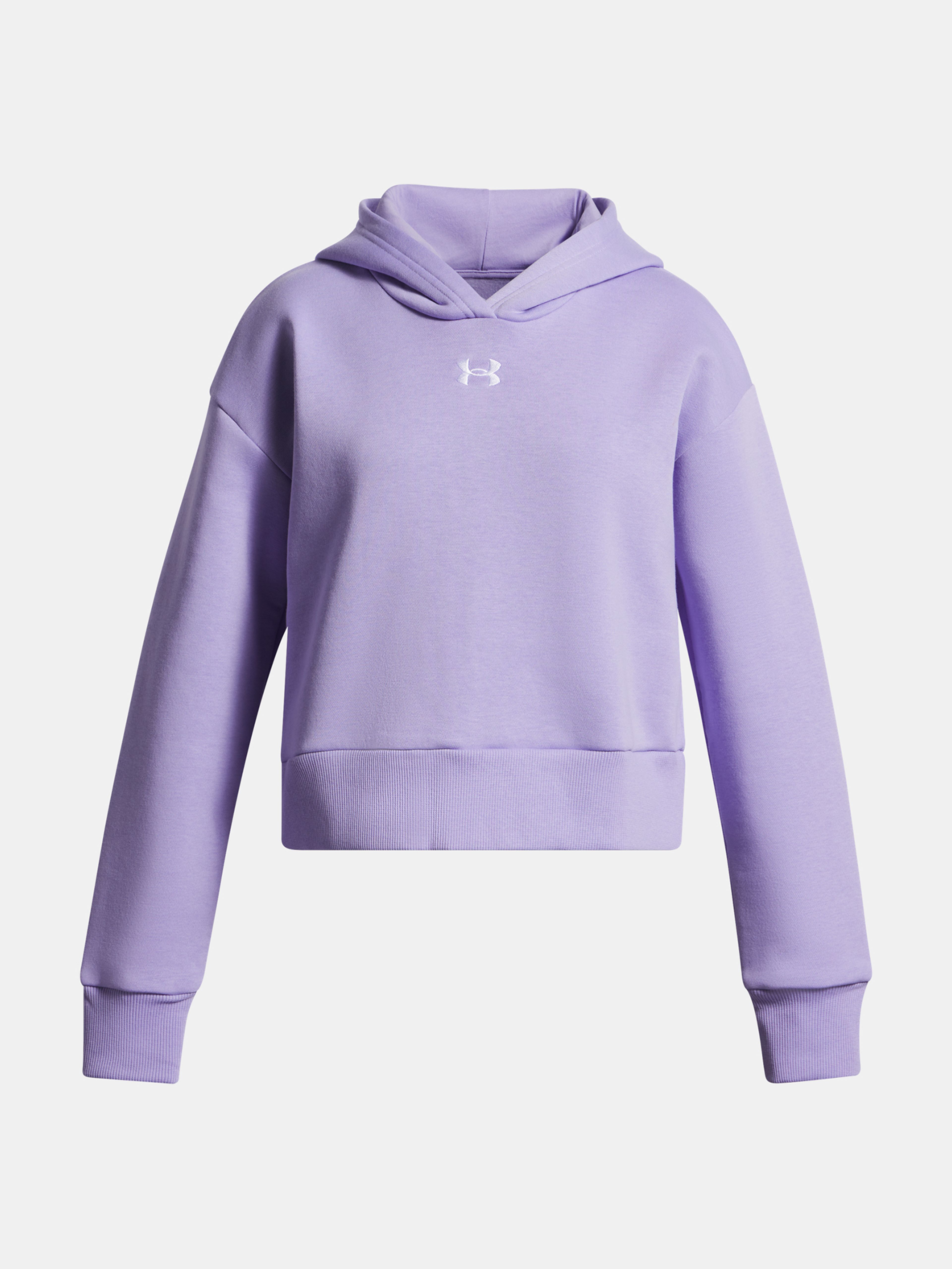 Tüdrukute dressipluus Under Armour UA Rival Fleece Hoodie-PPL