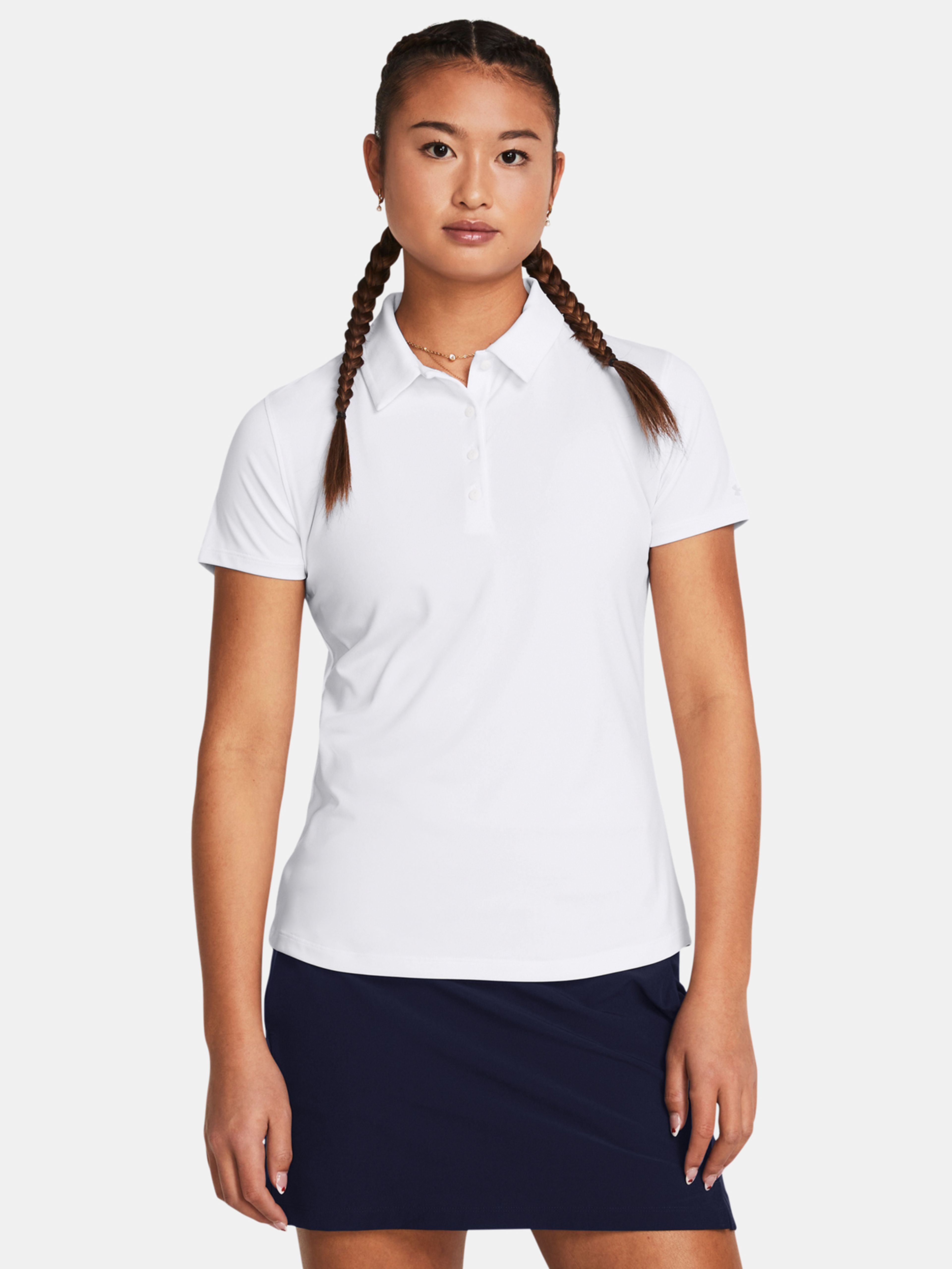 Női póló Under Armour UA Playoff SS Polo-WHT