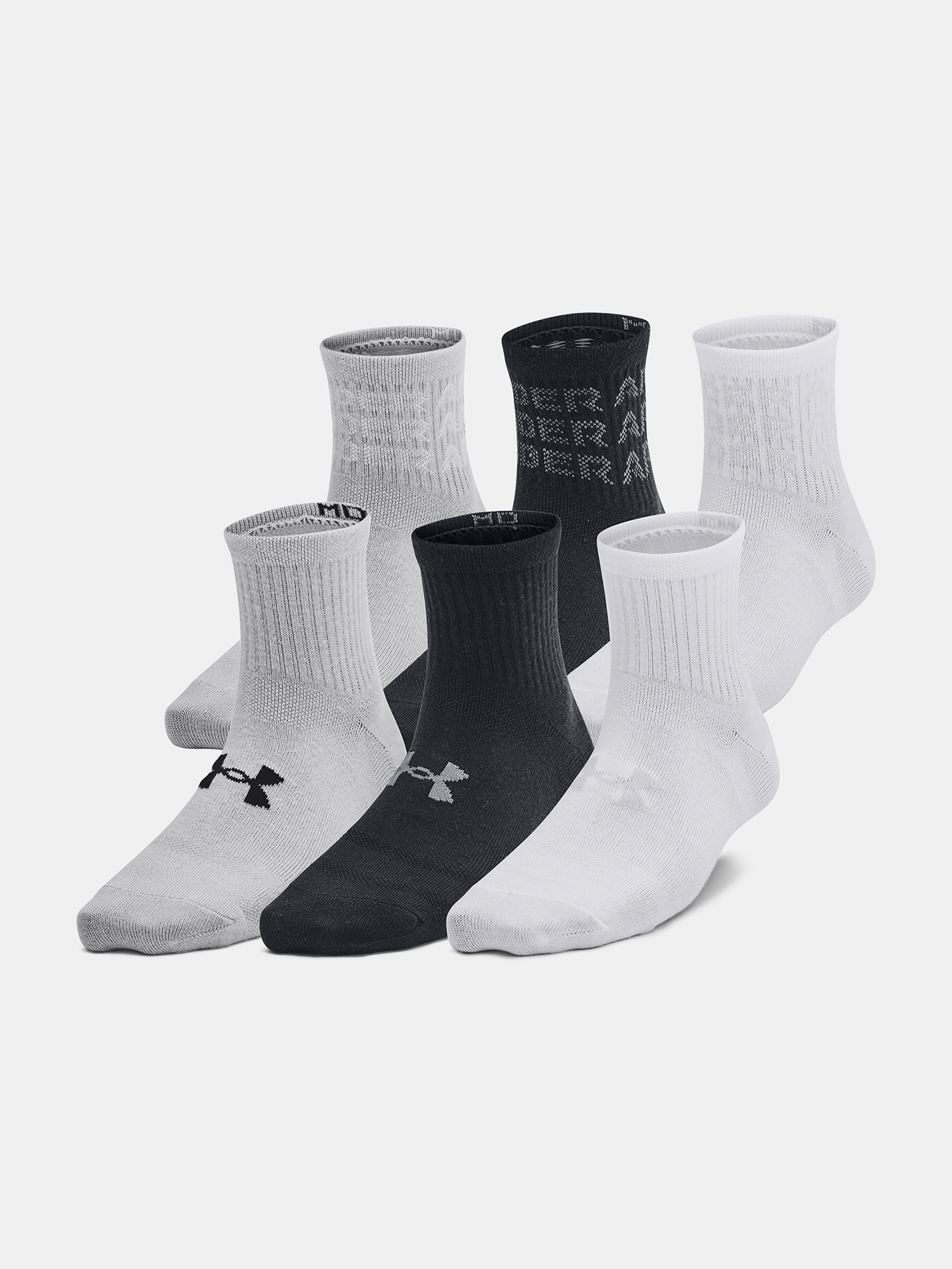 Laste sokid Under Armour Yth UA Essential 6pk Qtr-BLK