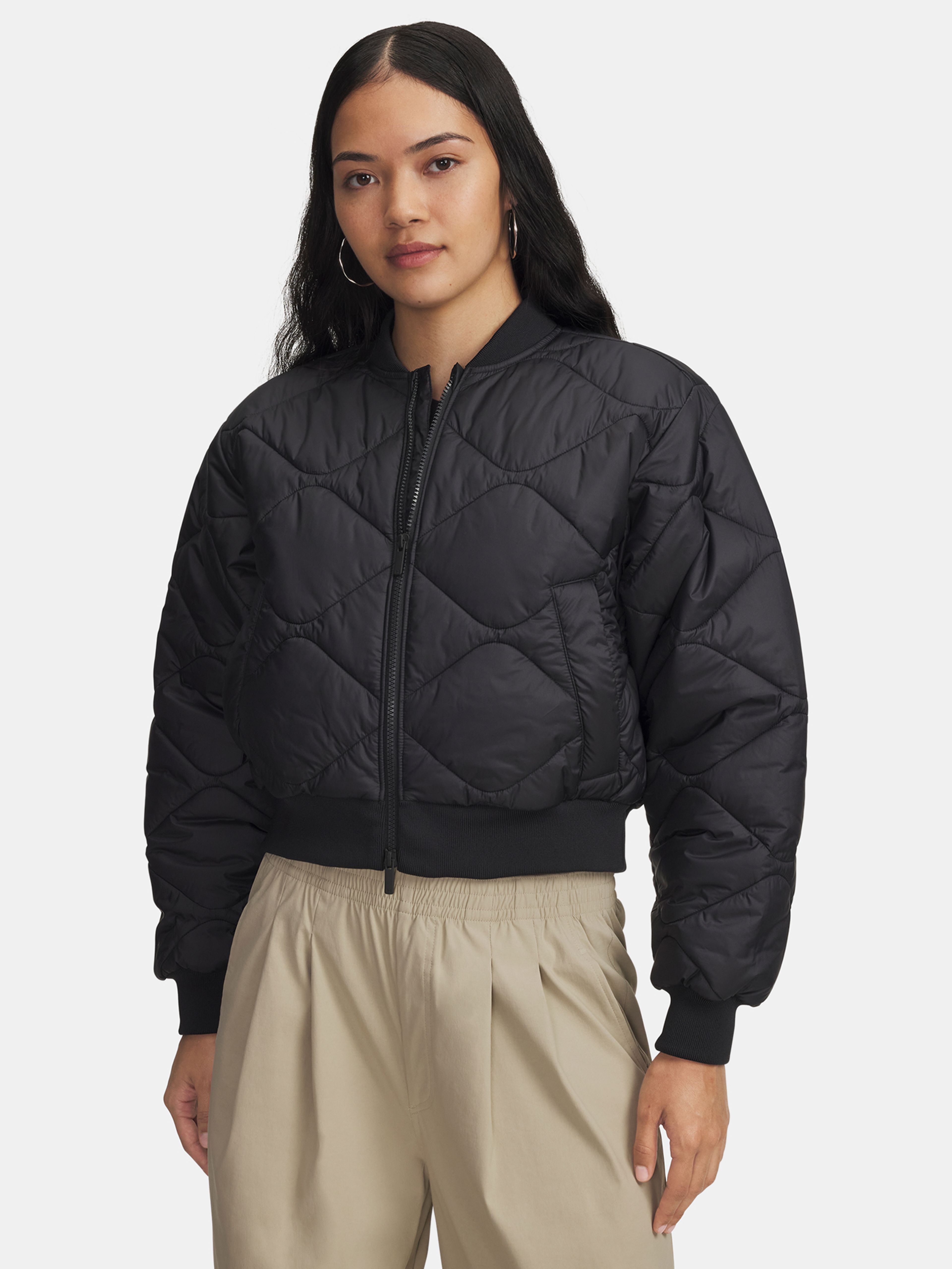 Dámska bunda Under Armour Heritage Bomber-BLK
