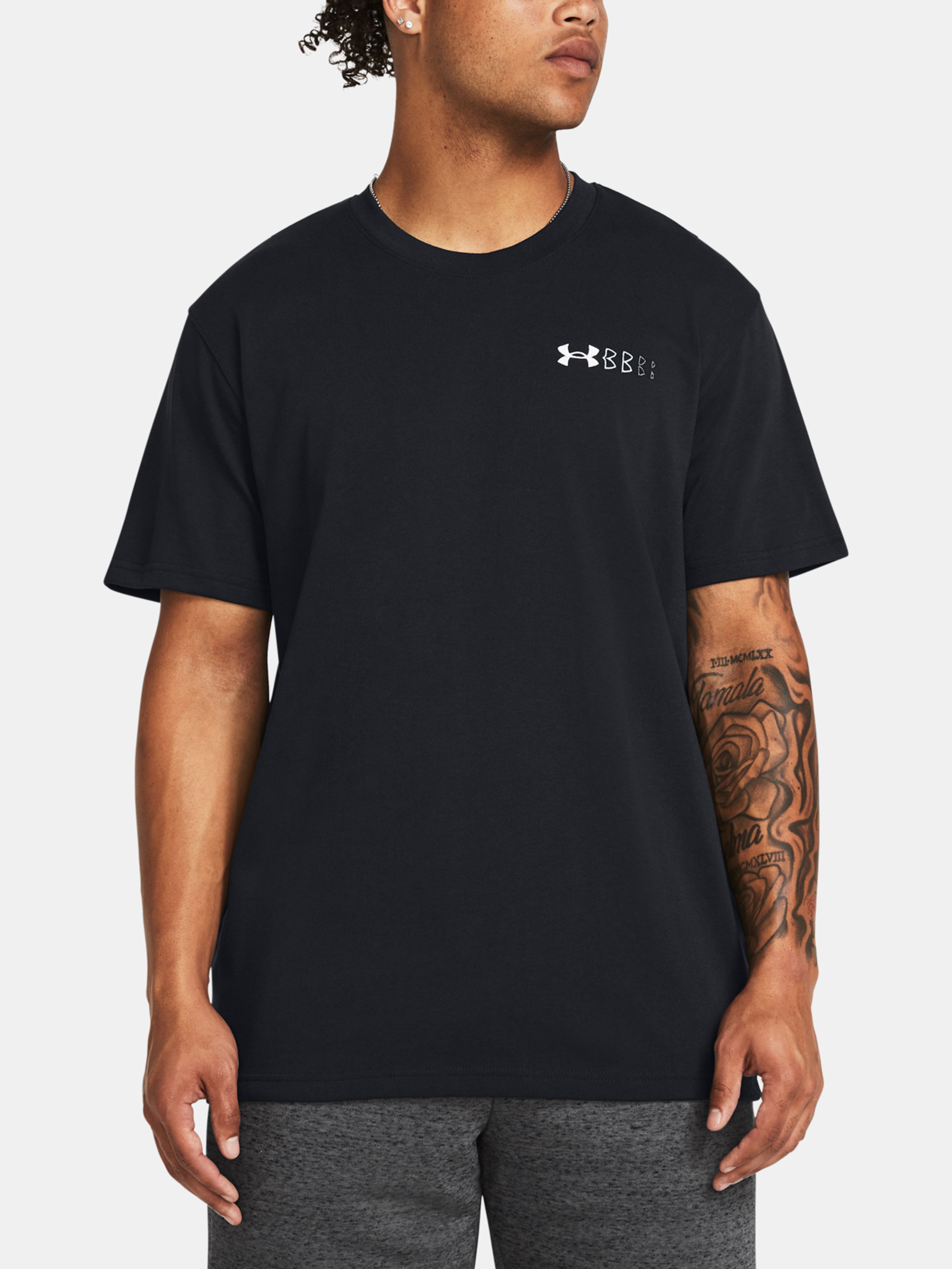 Férfi póló Under Armour UA HW LC LOGO REPEAT SS