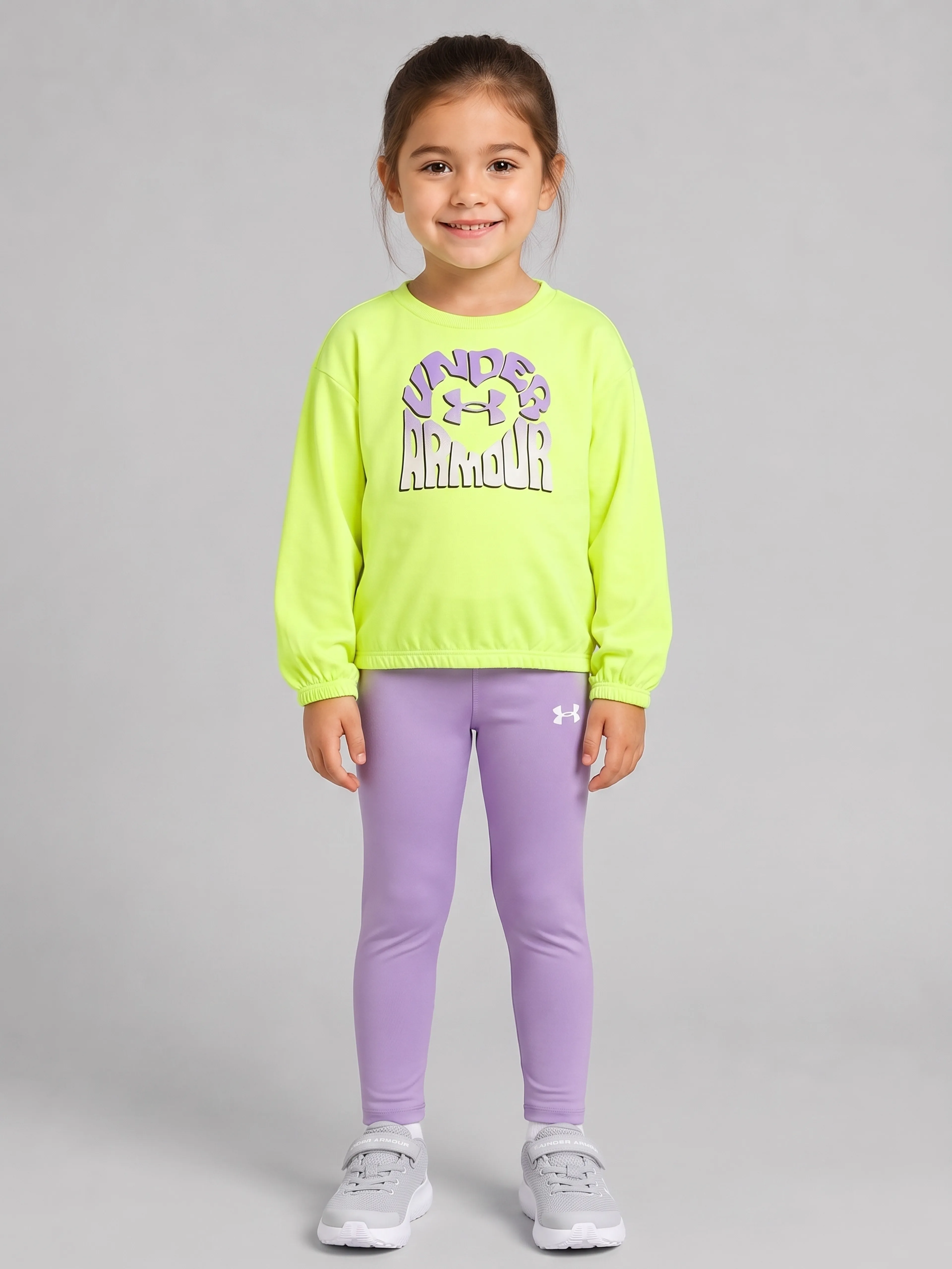 Lány szett Under Armour UA CREWNECK LEGGING SET - 001