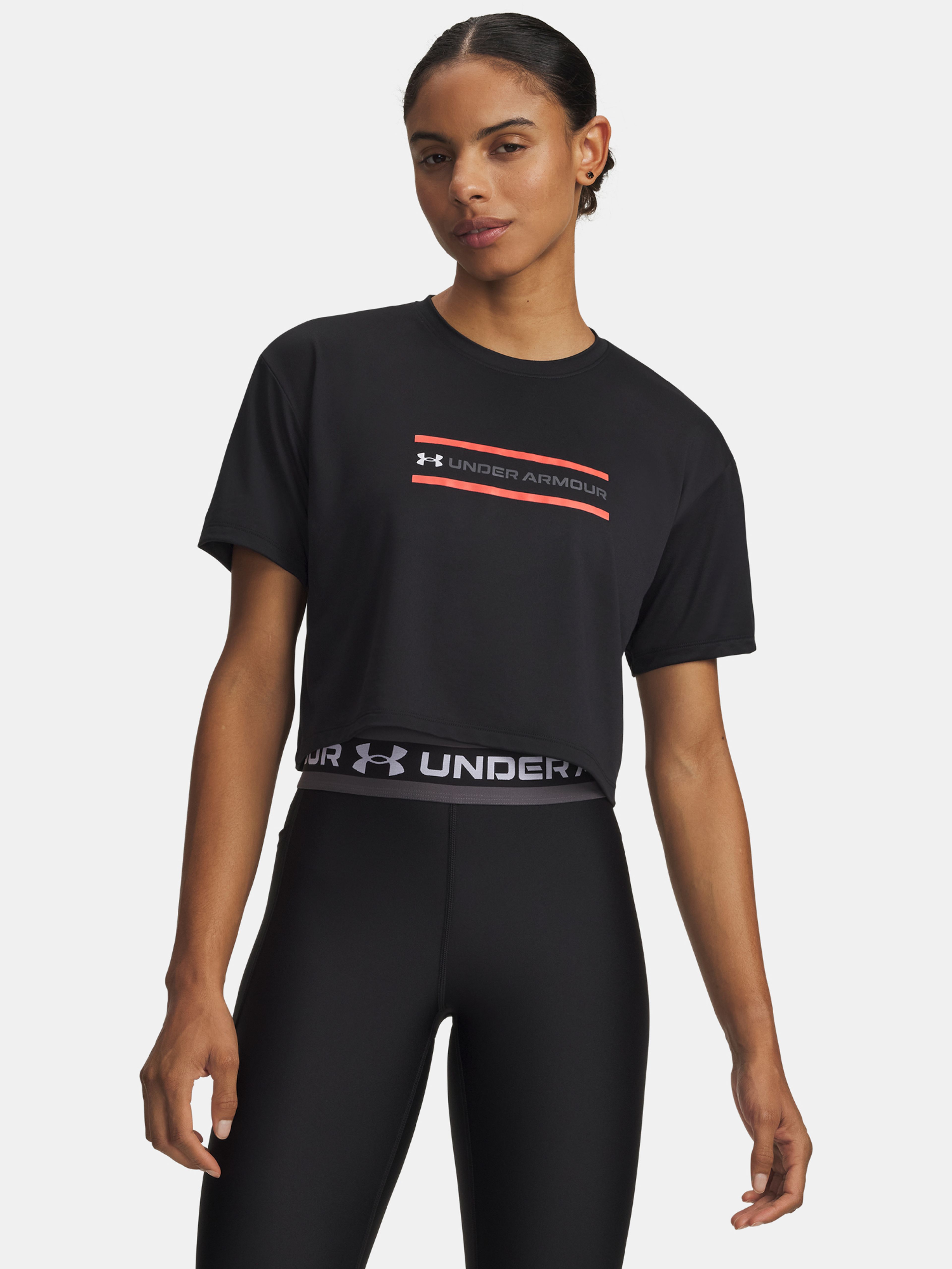 Dámske tričko Under Armour Tech Branded Crop SS