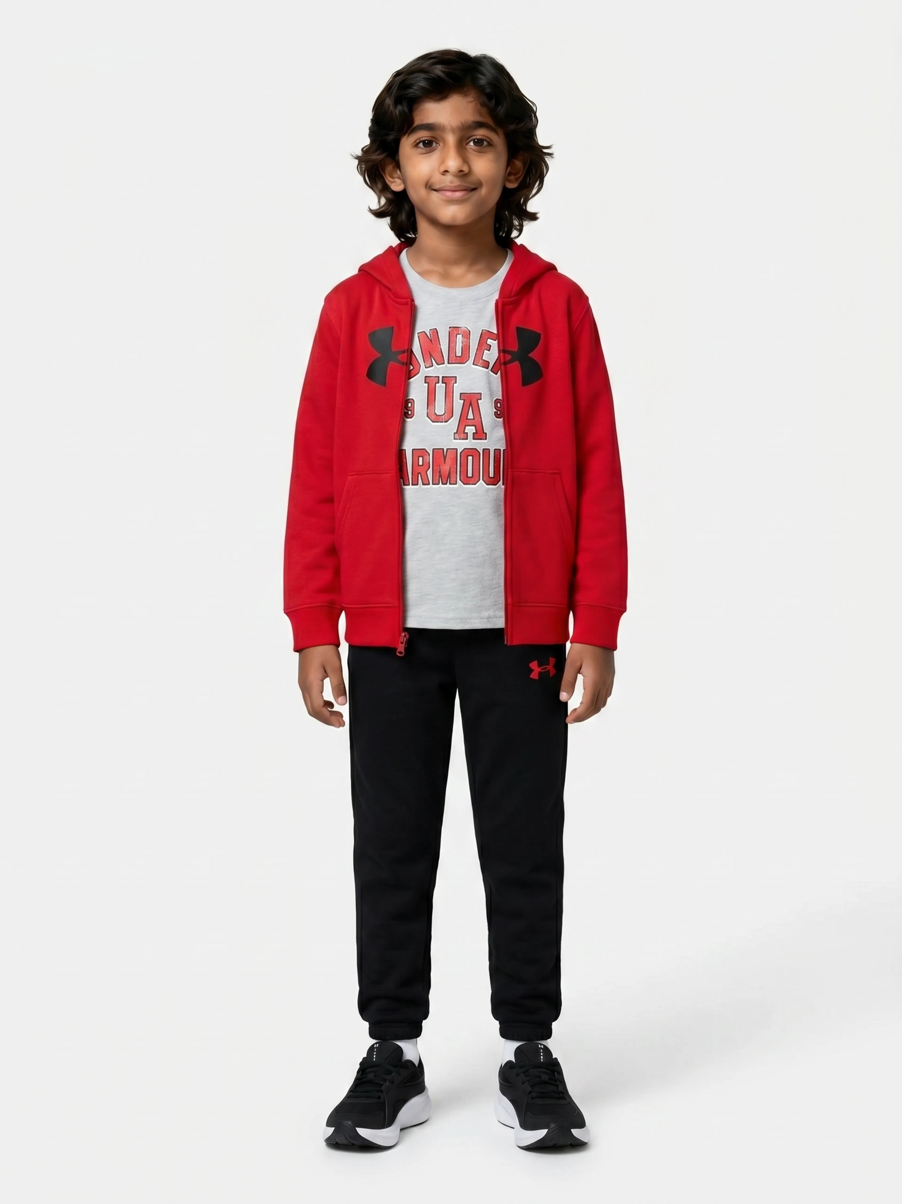 Fantovski set Under Armour UA RIVAL 3PC HOODIE SET - 001