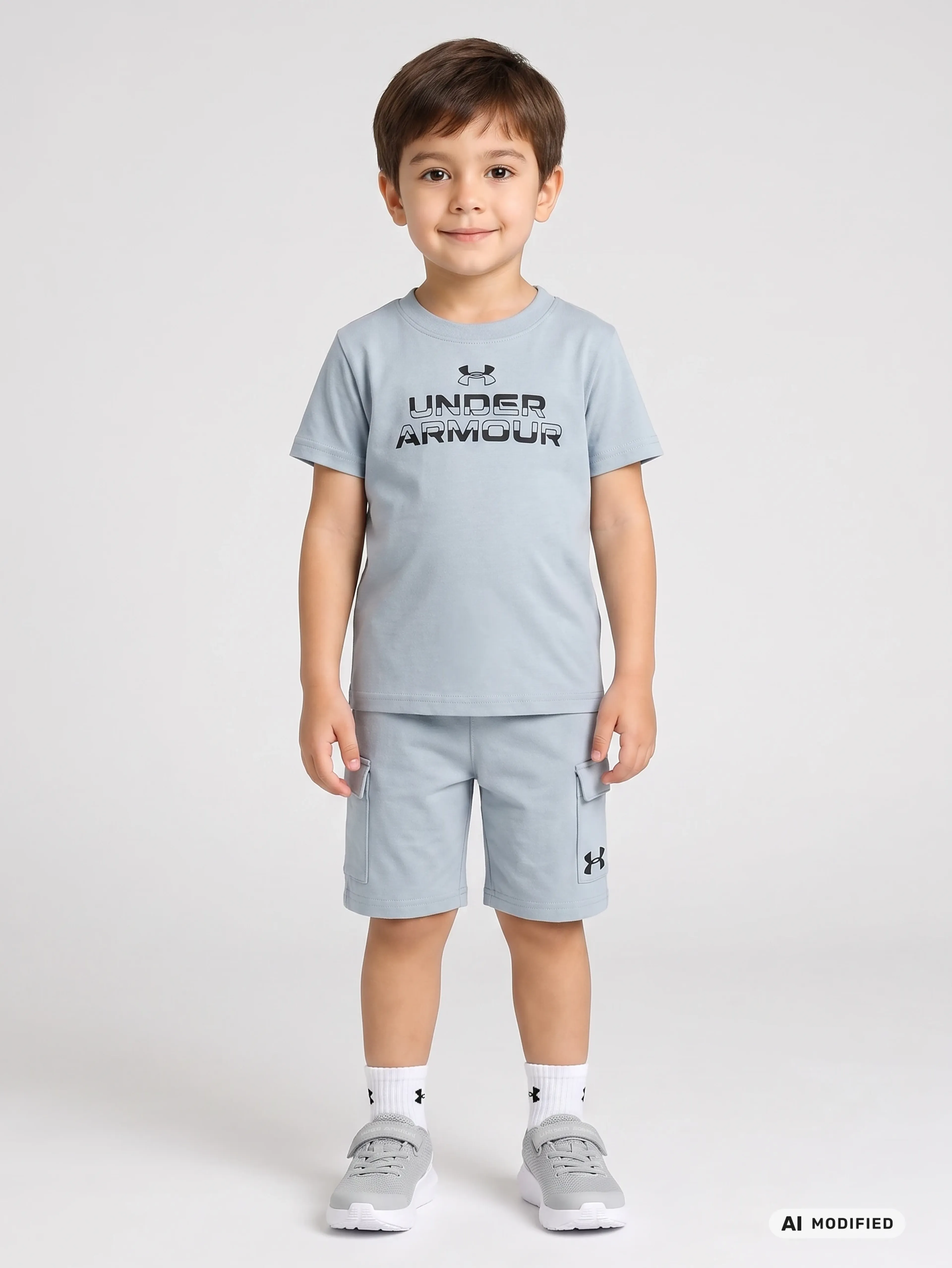 Chlapecký set Under Armour UA CARGO SHORT SET-BLU - 001