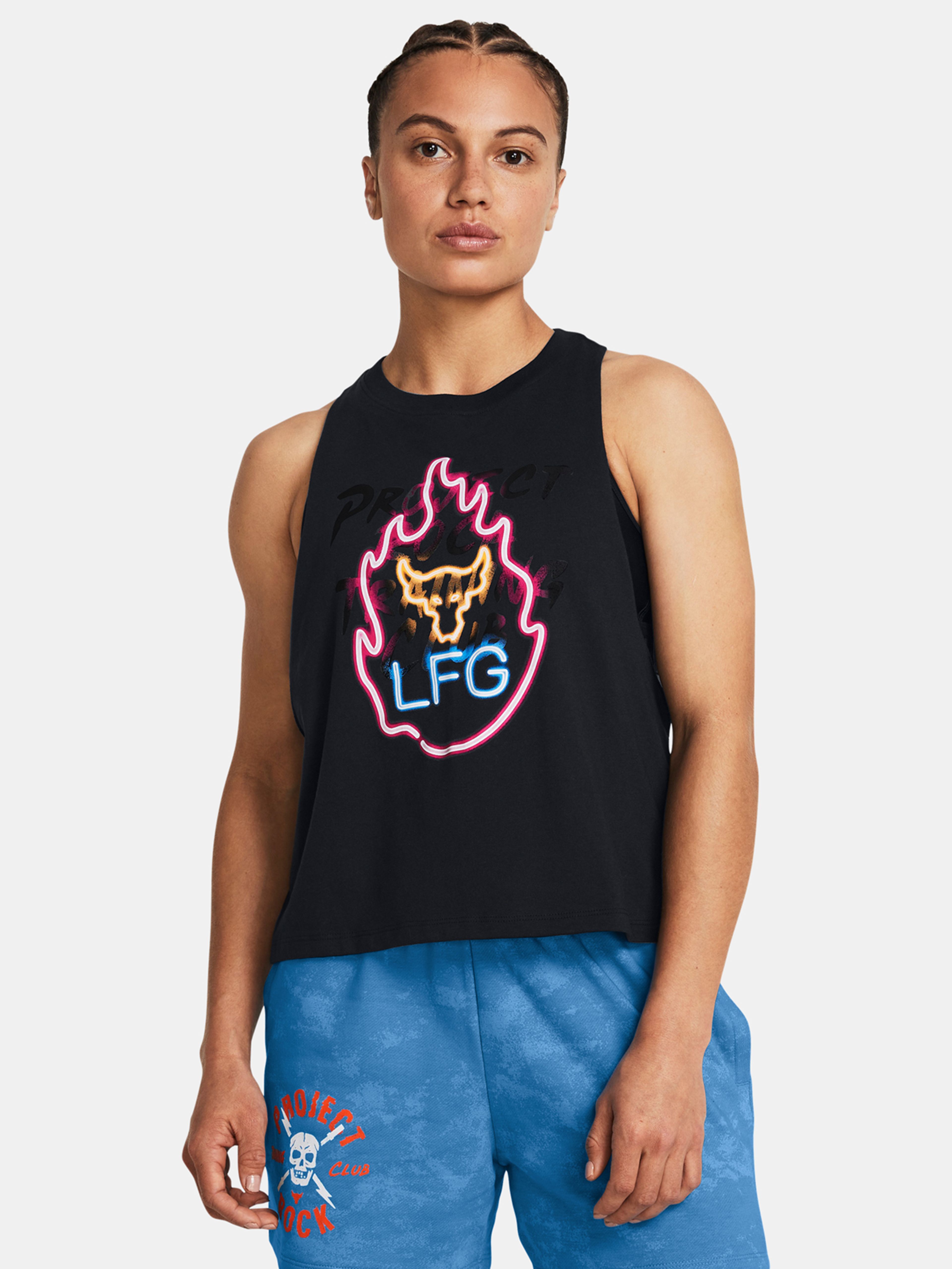 Női atlétatrikó Under Armour Pjt Rck W Neon Flame Tank
