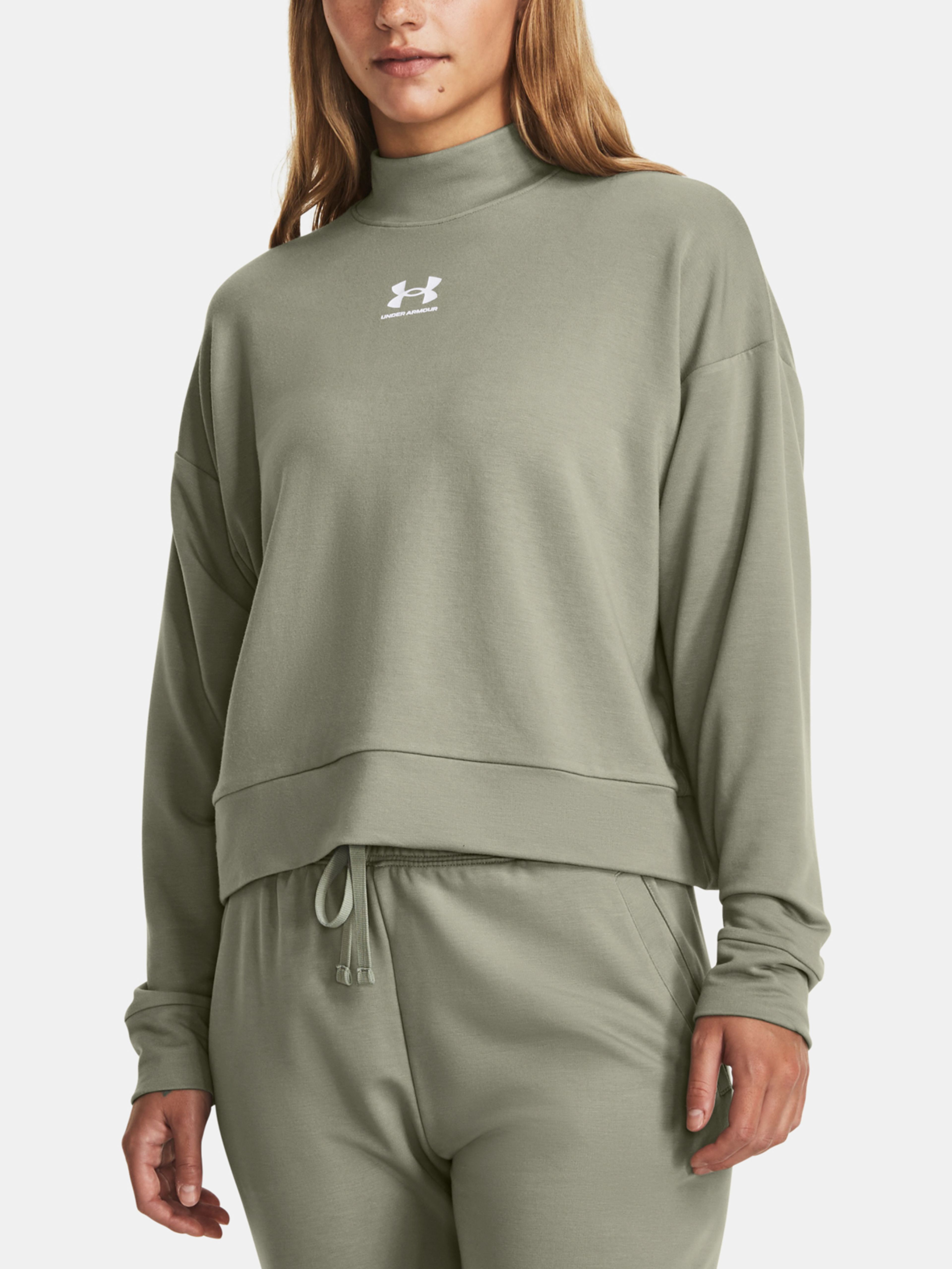 Női felső Under Armour UA Rival Terry Mock Crew