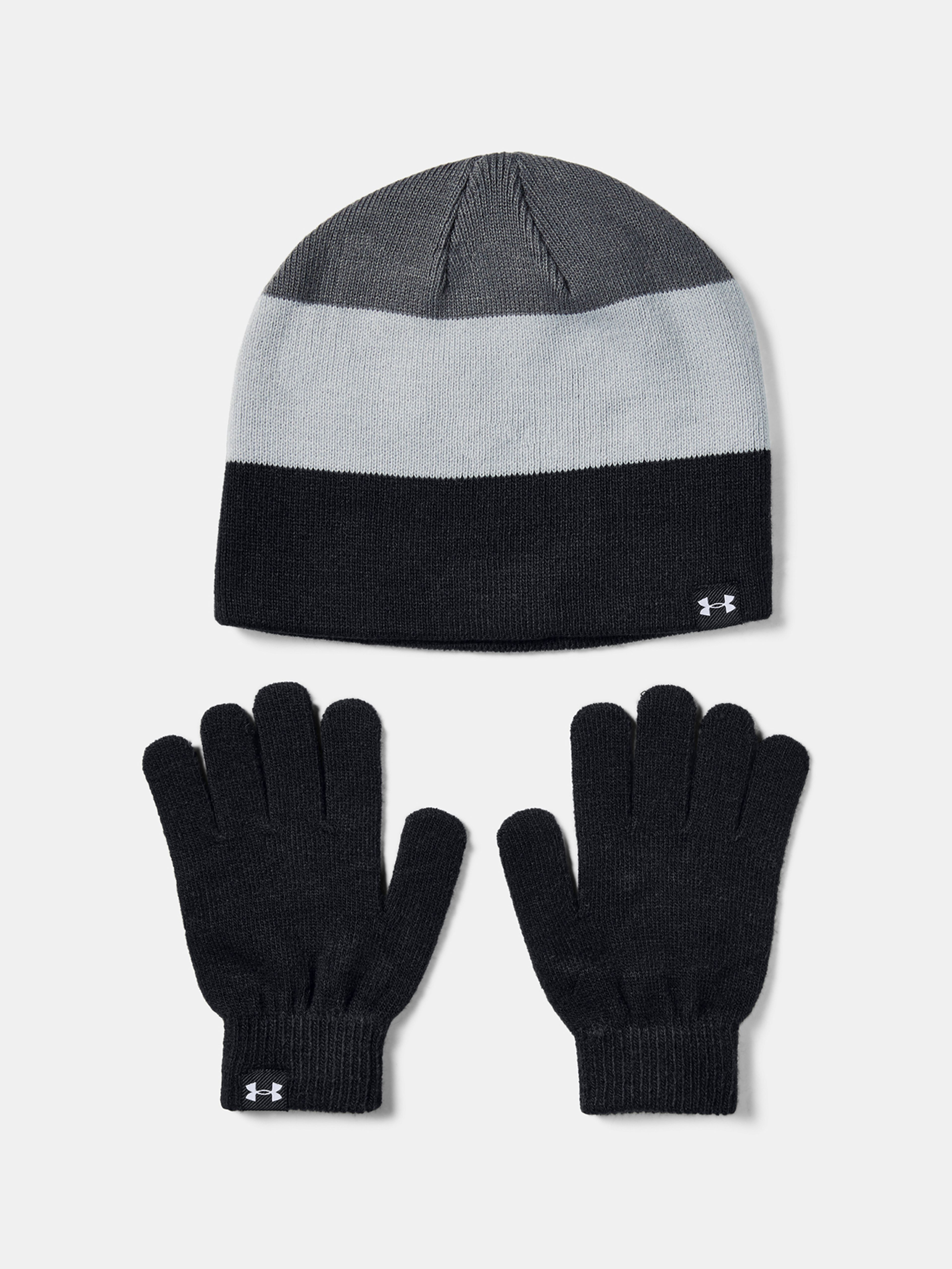 Deška kapa Under Armour Boys Beanie Glove Combo-BLK